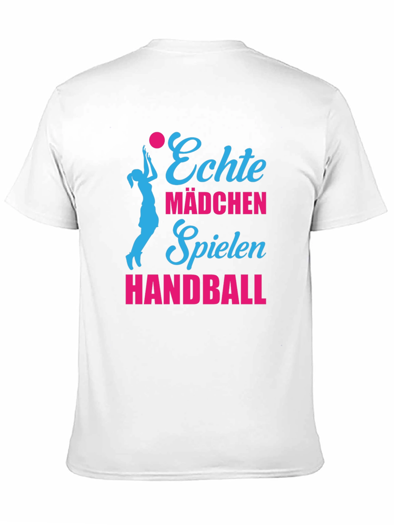 Echte Mädchen Handball Graphic Tee