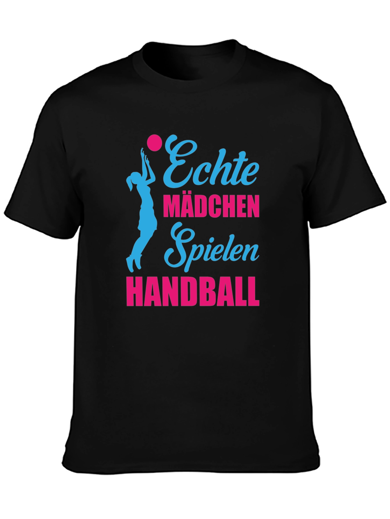 Echte Mädchen Handball Graphic Tee