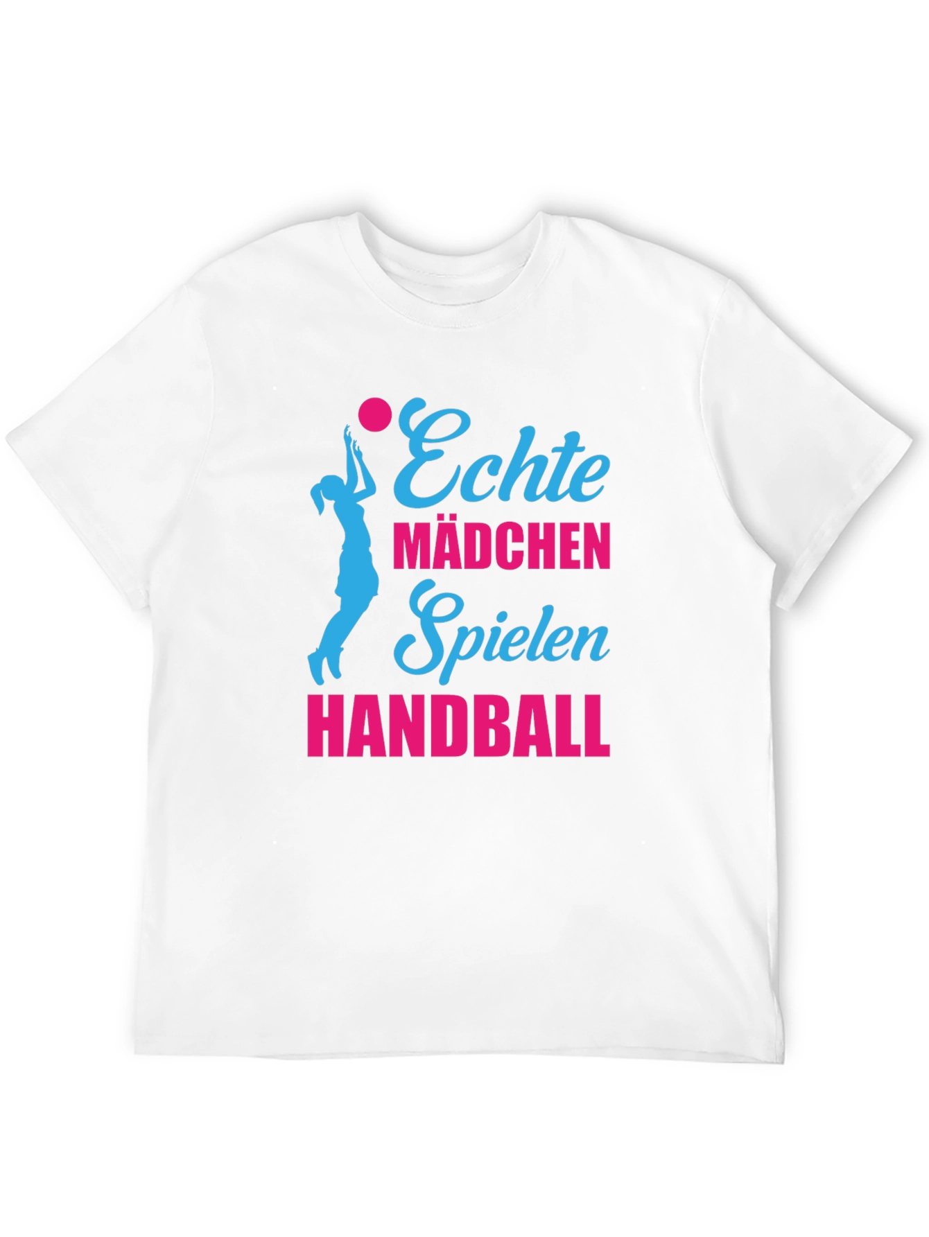 Echte Mädchen Handball Graphic Tee
