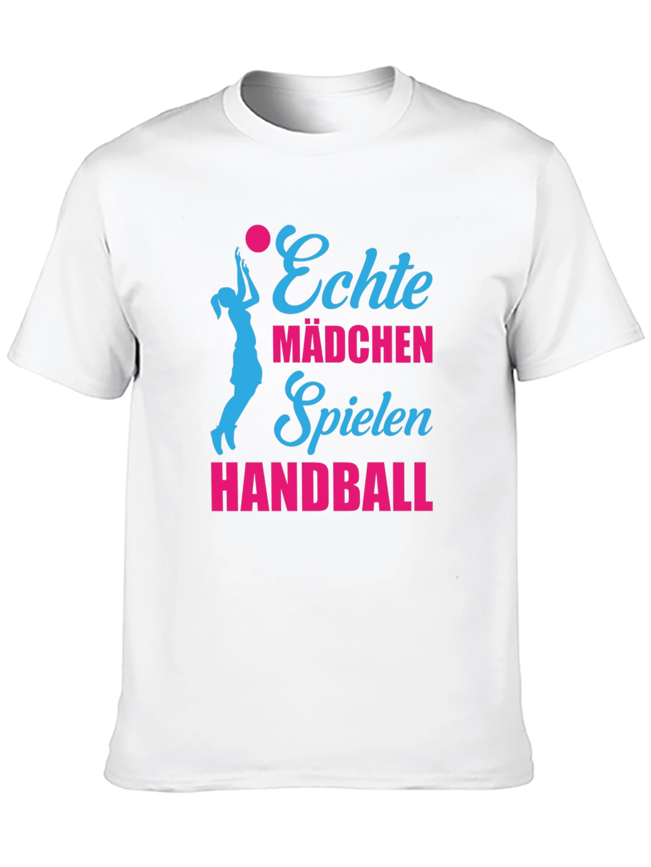 Echte Mädchen Handball Graphic Tee