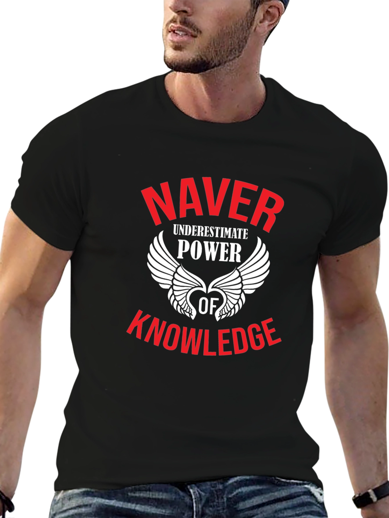 Naver Power of Knowledge Black T-Shirt