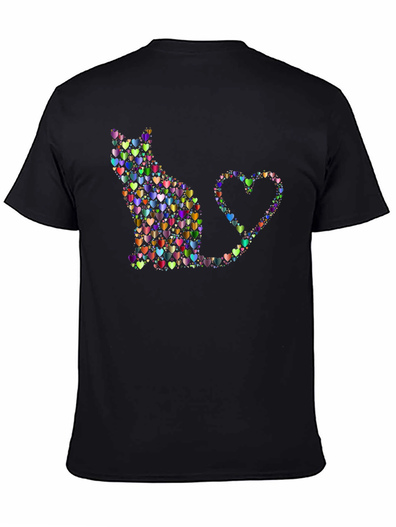 Heart Cat Graphic T-Shirt - Unique Design