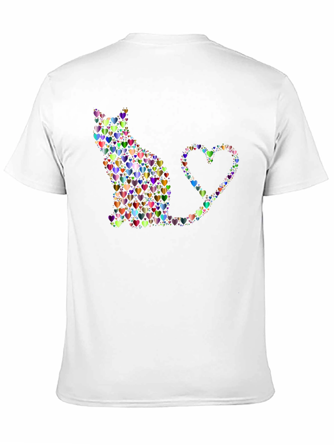 Heart Cat Graphic T-Shirt - Unique Design