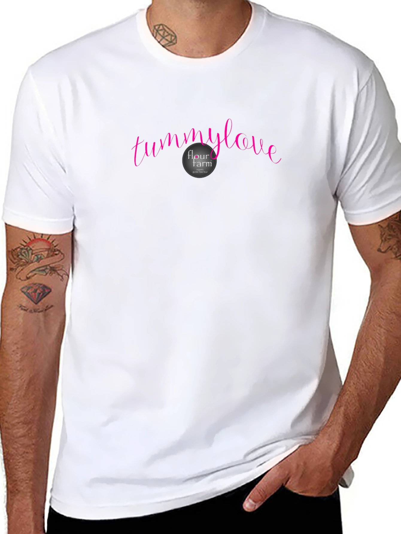 Tummy Love Flour Farm Black Tee