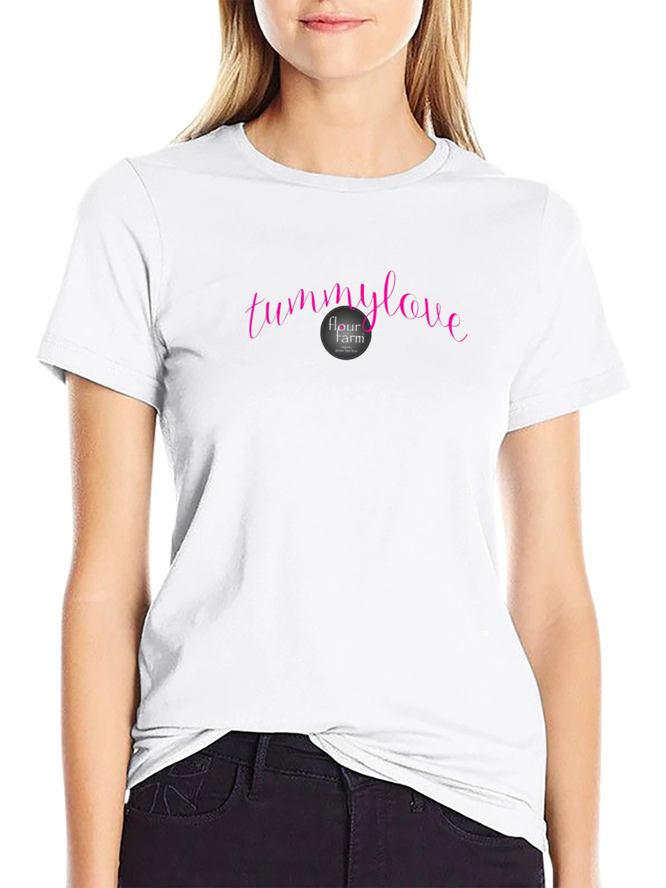 Tummy Love Flour Farm Black Tee
