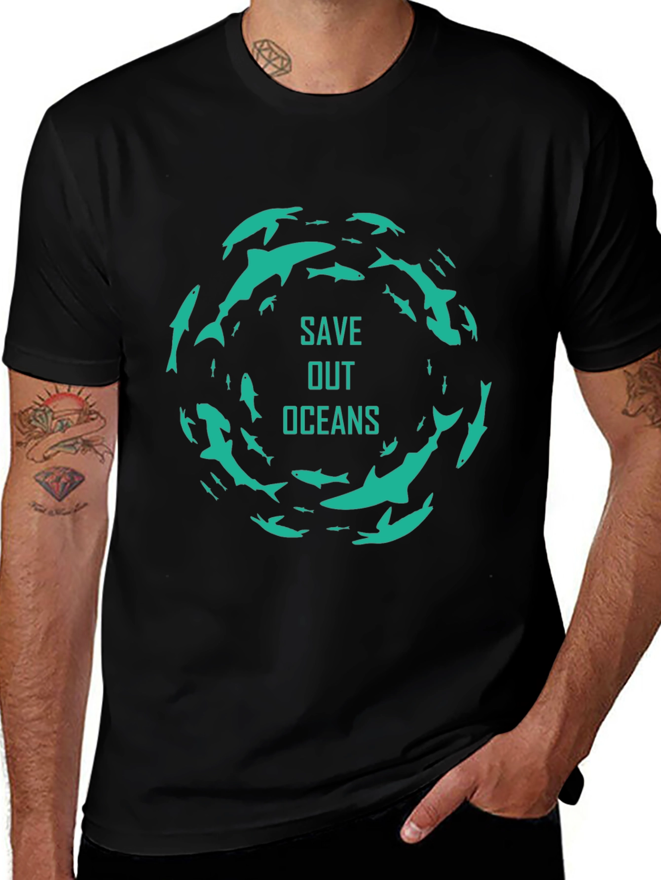 Save Our Oceans Graphic Tee - Eco Friendly