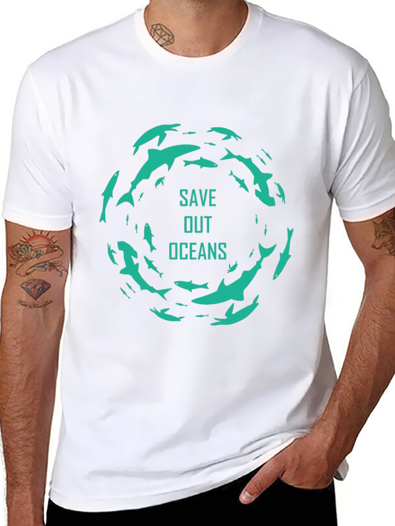 Save Our Oceans Graphic Tee - Eco Friendly