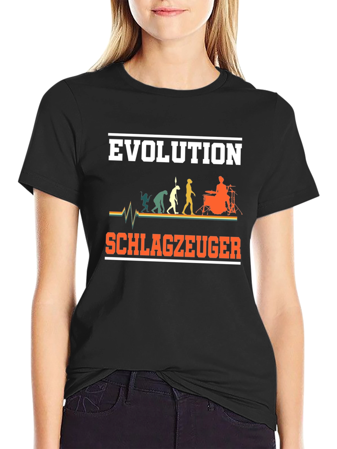 Evolution Schlagzeuger Drummer T-Shirt