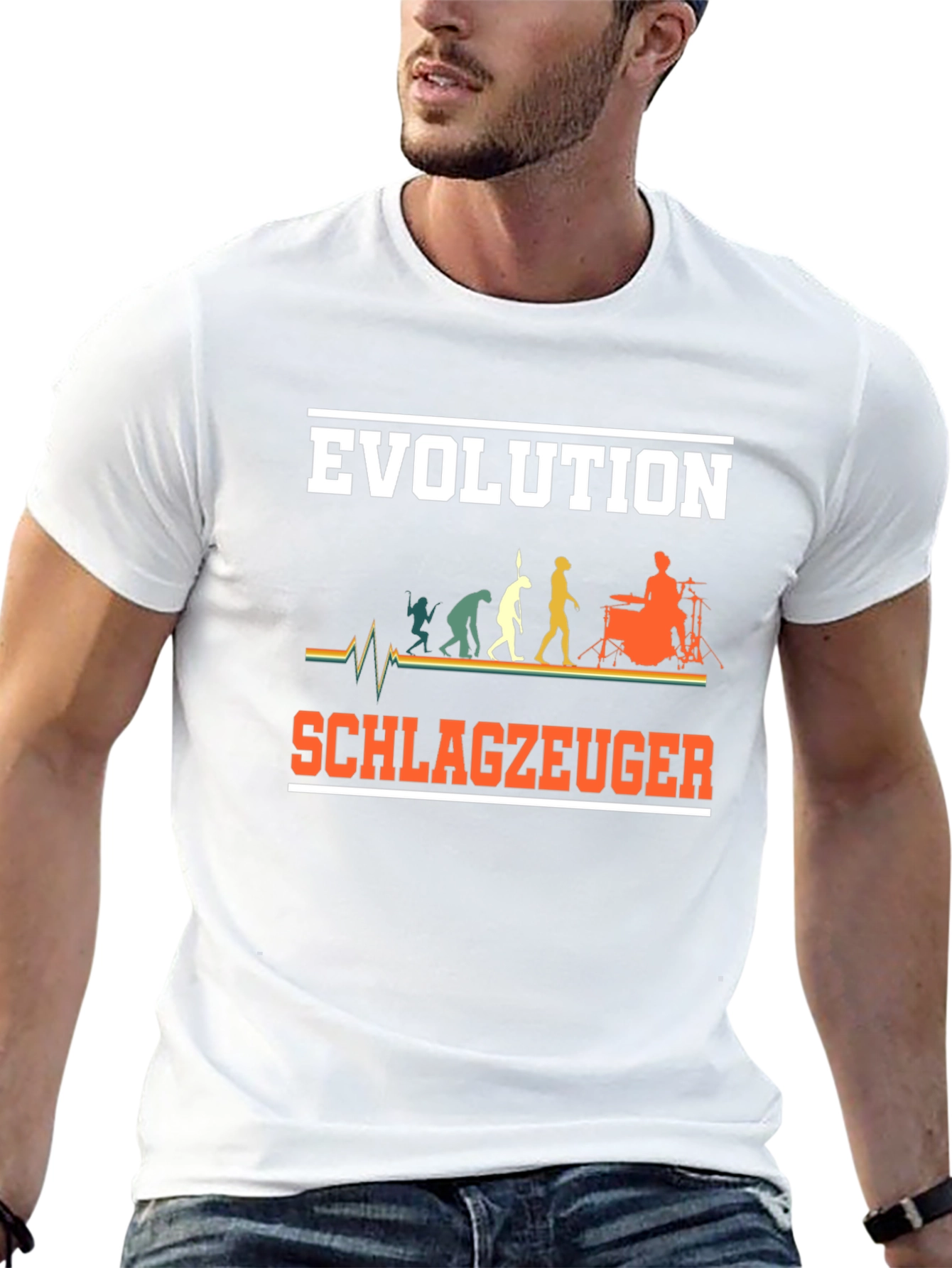 Evolution Schlagzeuger Drummer T-Shirt