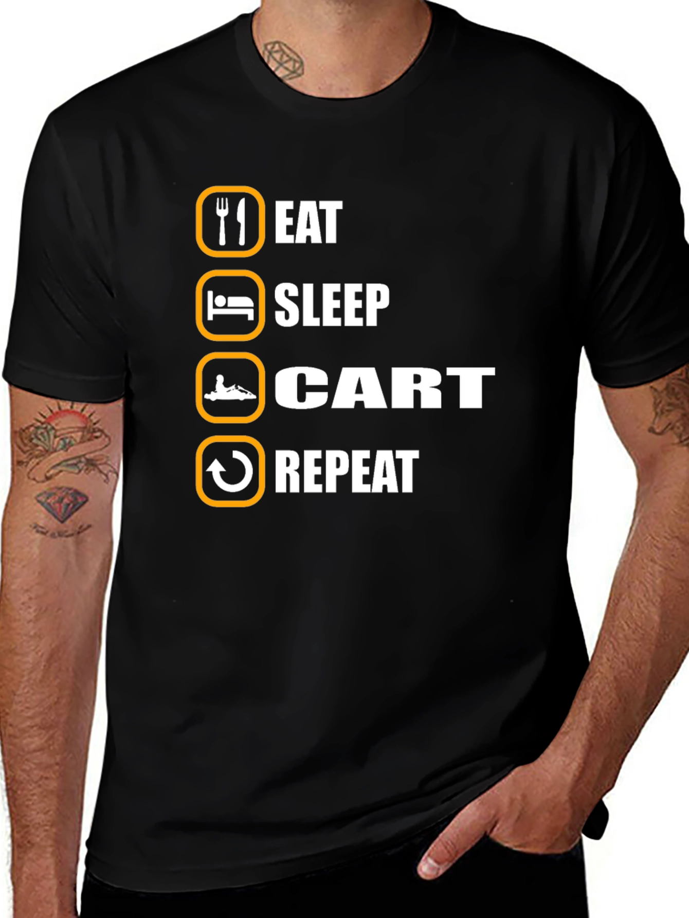 Eat Sleep Cart Repeat T-Shirt