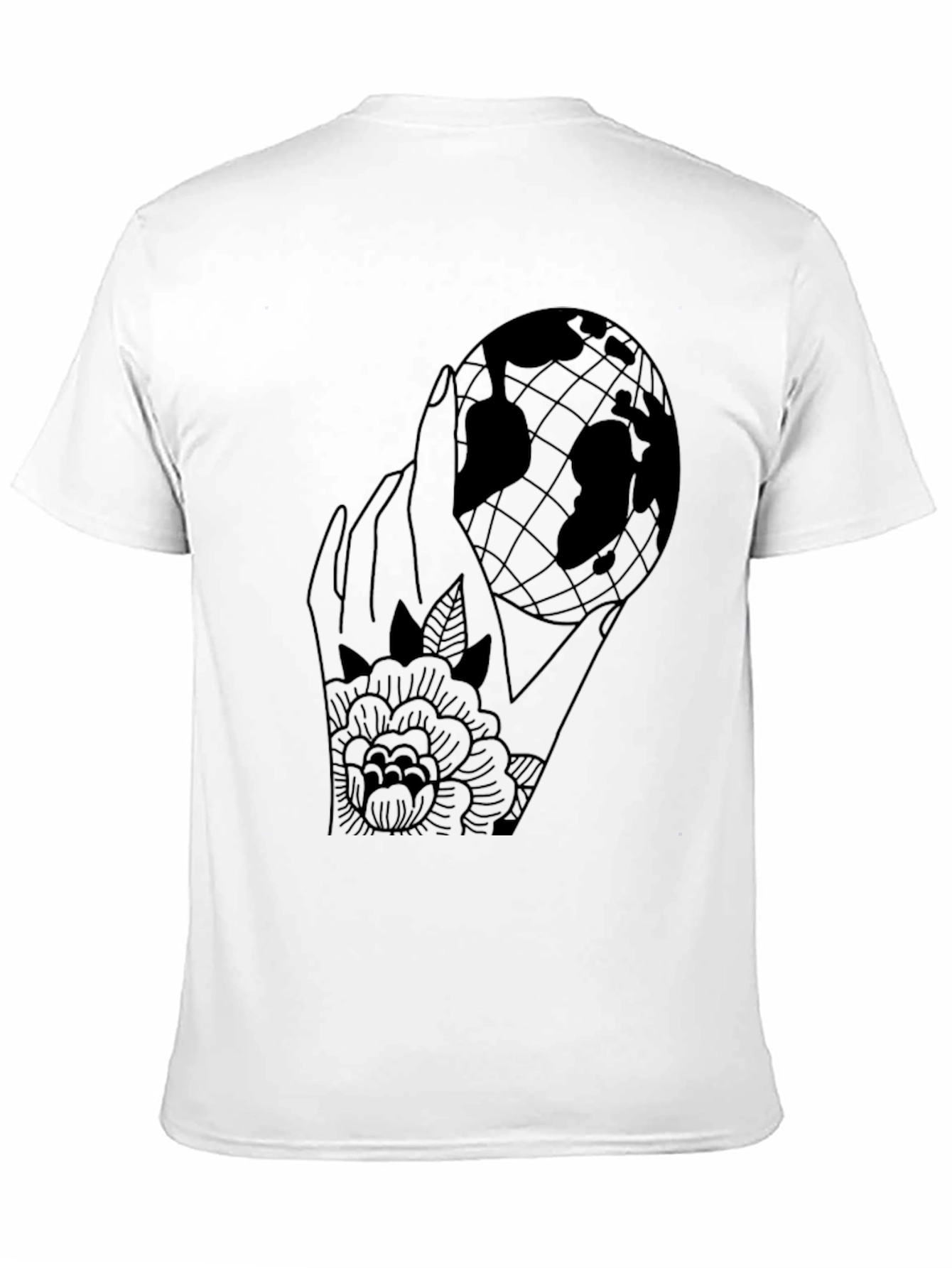 World in Your Hands Graphic Tee - Black