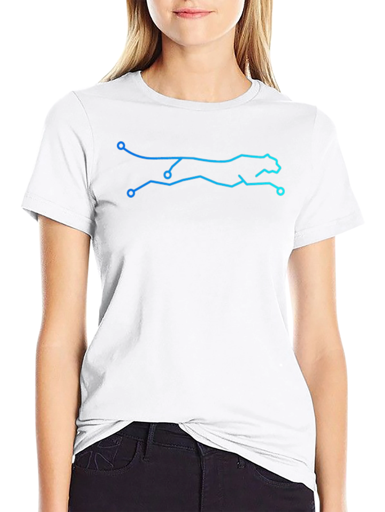 Tech Cheetah T-Shirt - Circuit Style Graphic Tee