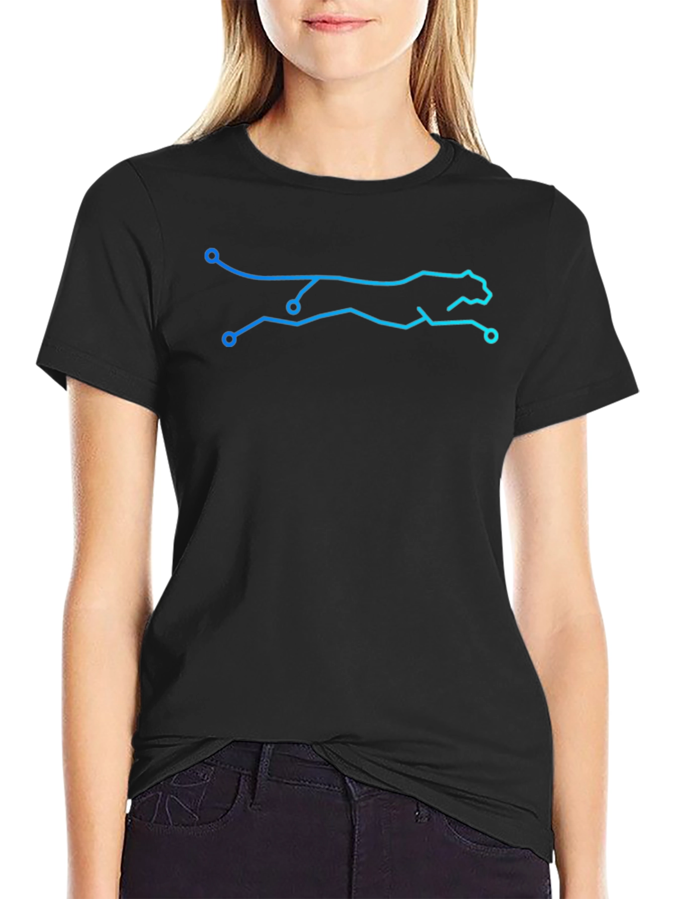 Tech Cheetah T-Shirt - Circuit Style Graphic Tee