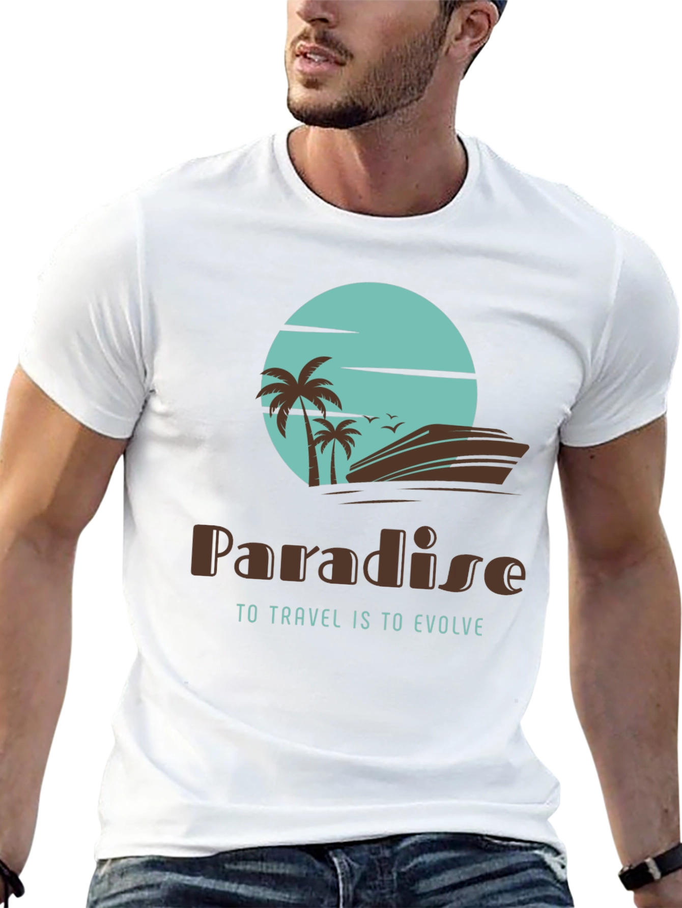 Paradise Travel T-Shirt - Evolve in Style