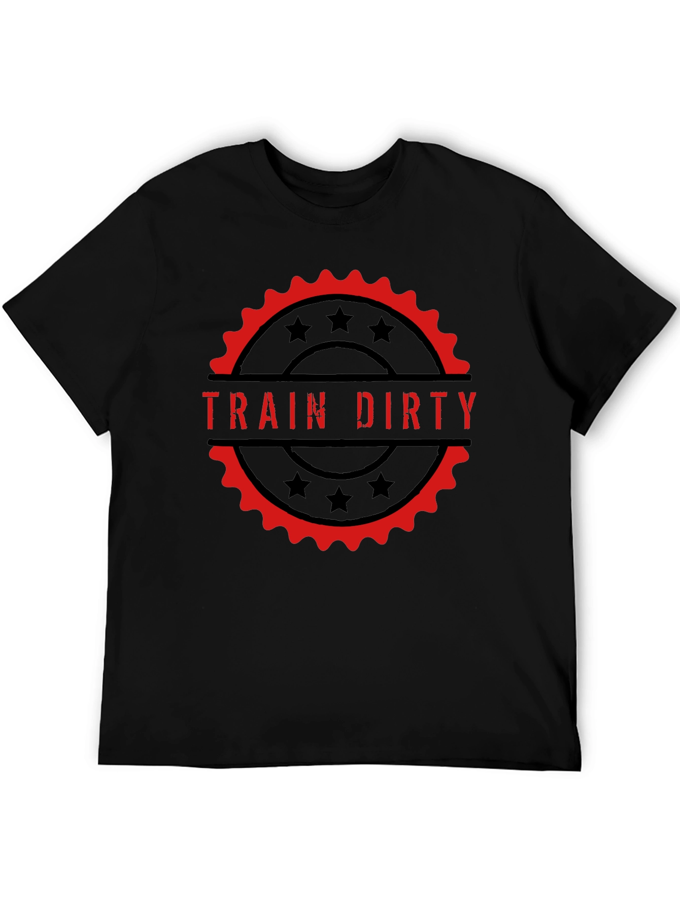 Train Dirty Graphic Tee - Black Cotton T-Shirt