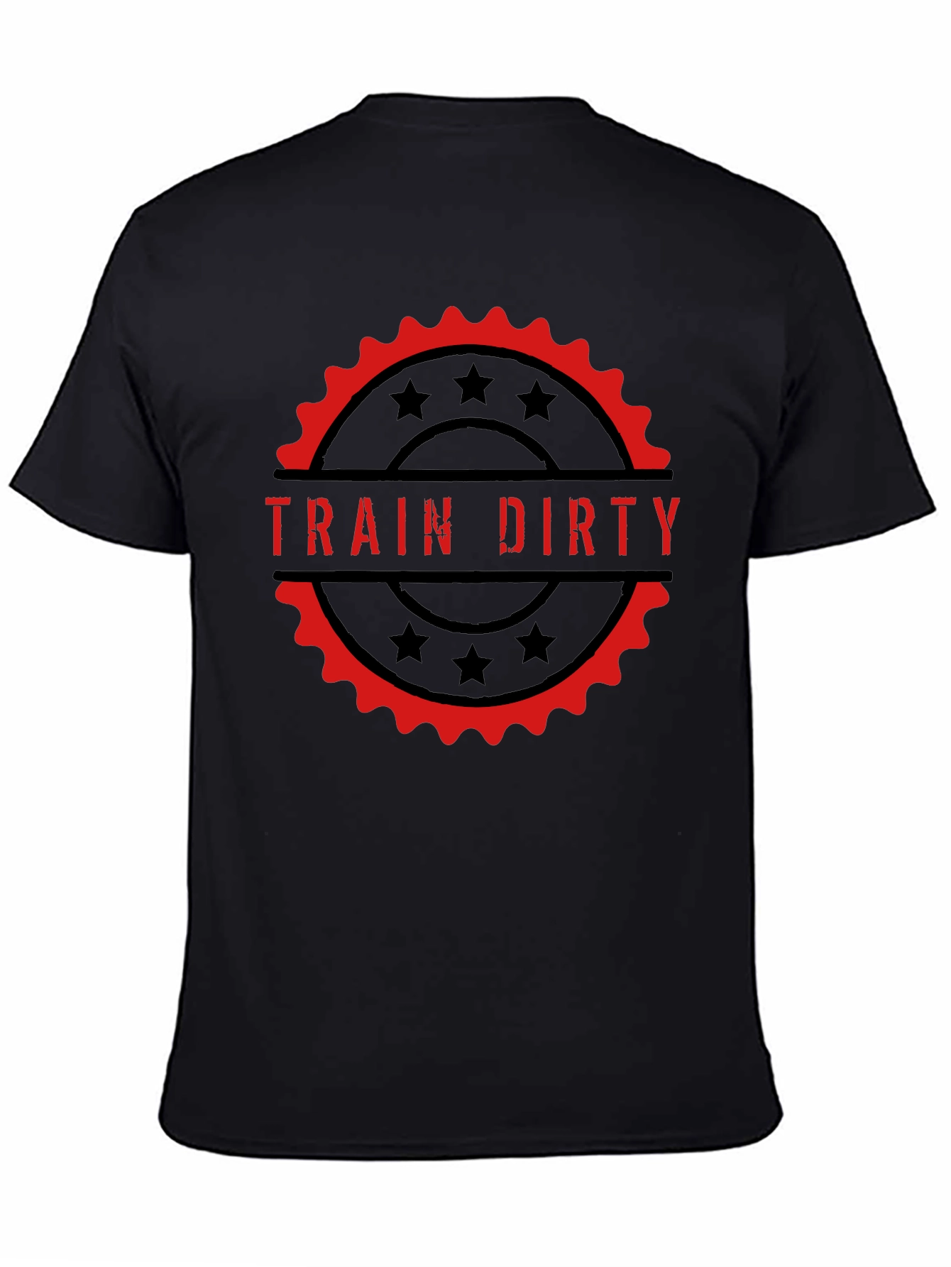 Train Dirty Graphic Tee - Black Cotton T-Shirt