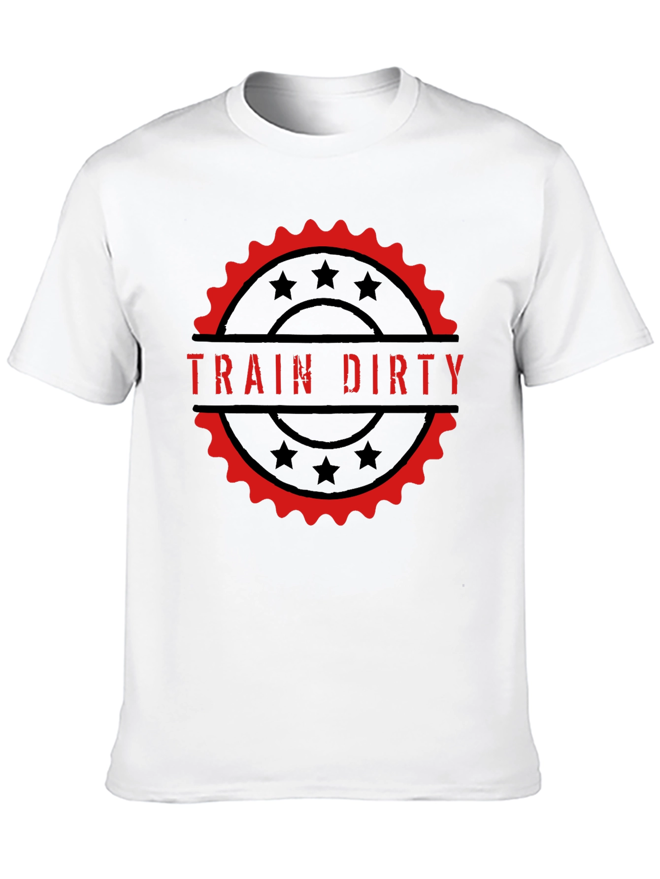 Train Dirty Graphic Tee - Black Cotton T-Shirt