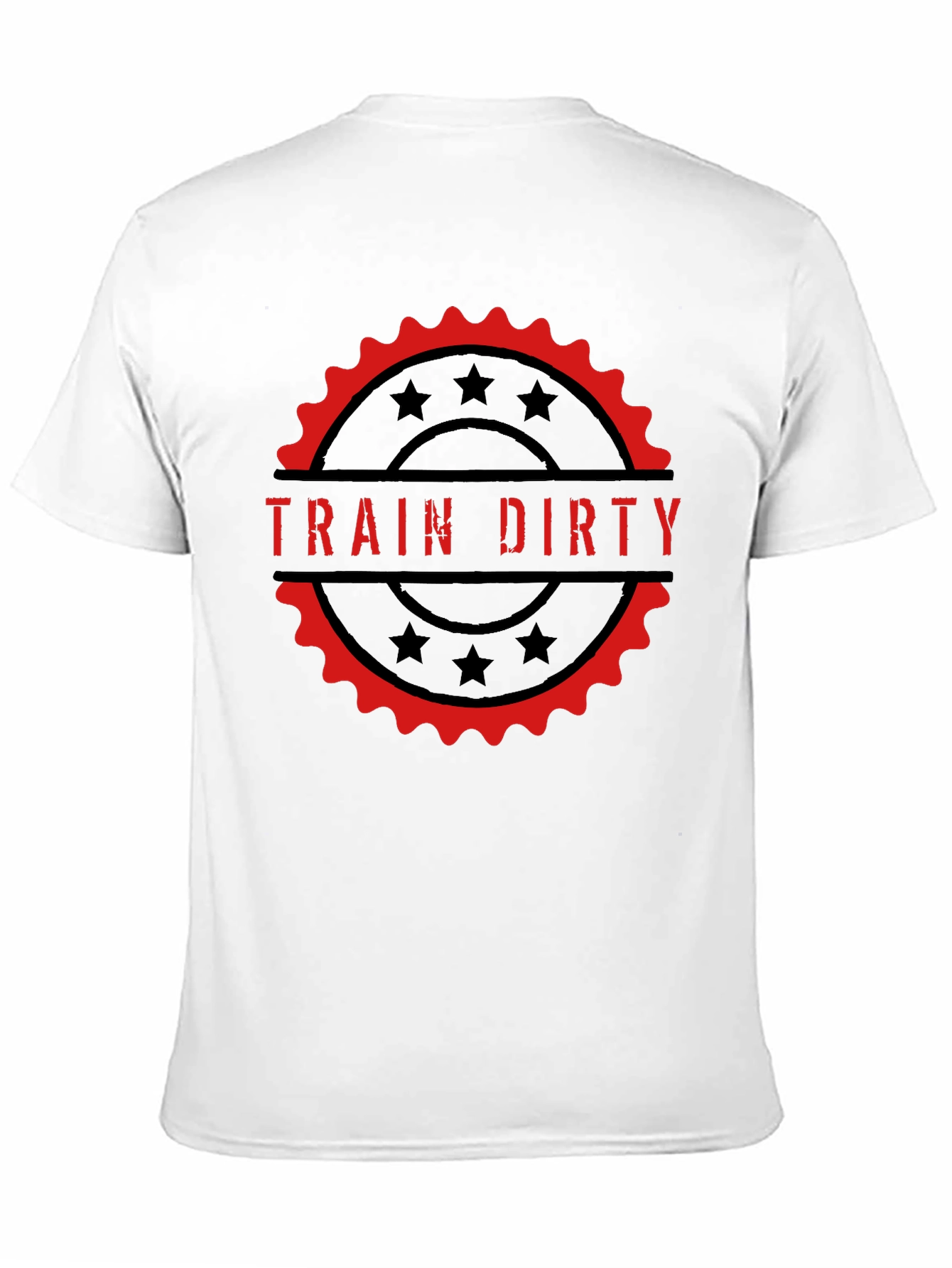 Train Dirty Graphic Tee - Black Cotton T-Shirt