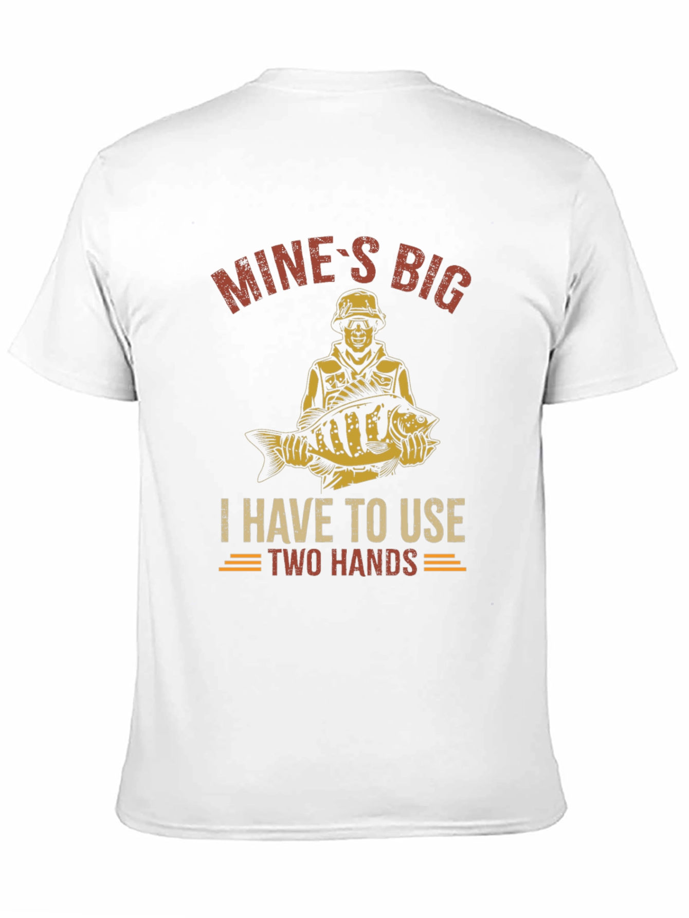 Mines Big Fishing T-Shirt - Two Hands Required!
