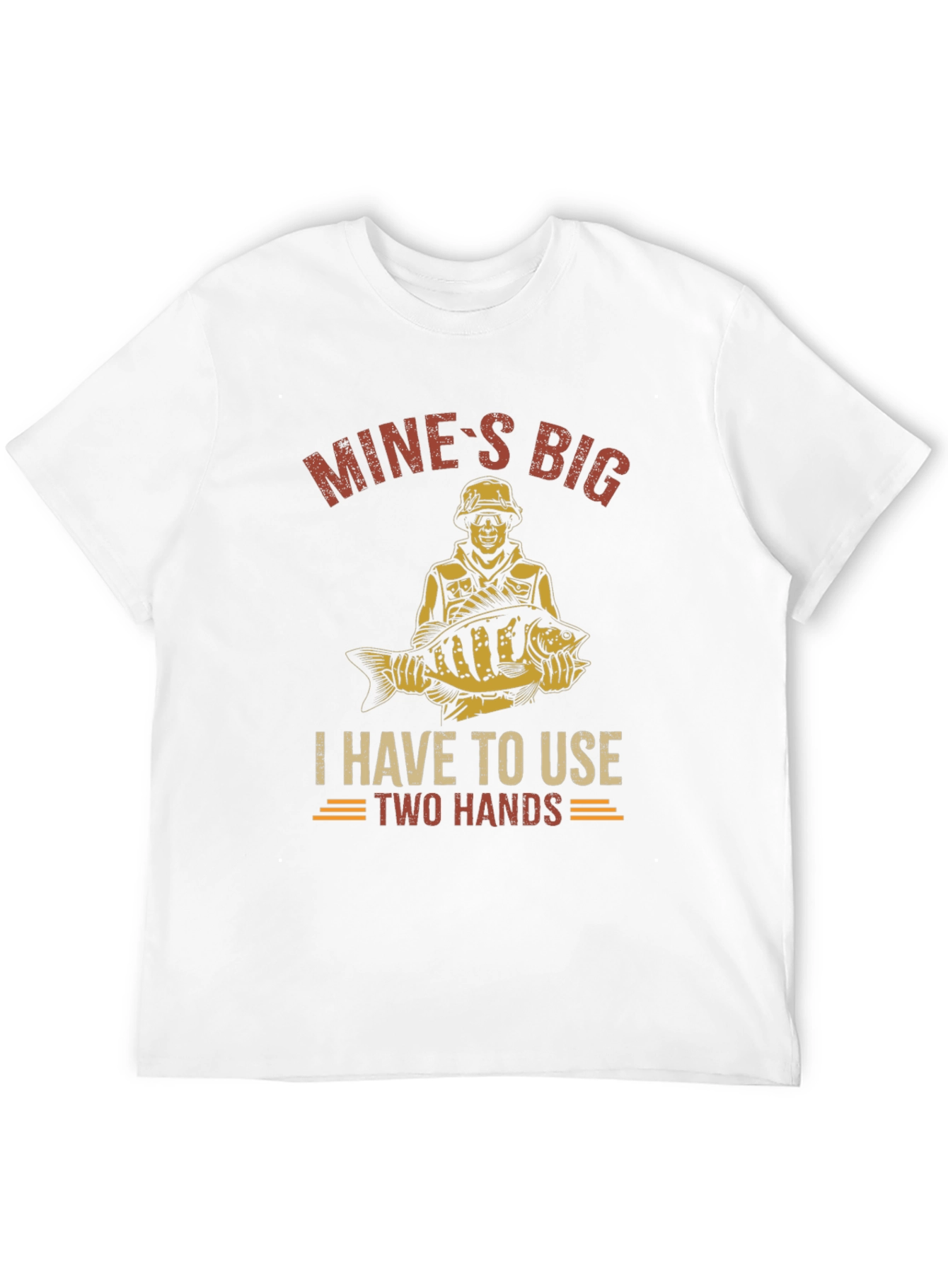 Mines Big Fishing T-Shirt - Two Hands Required!