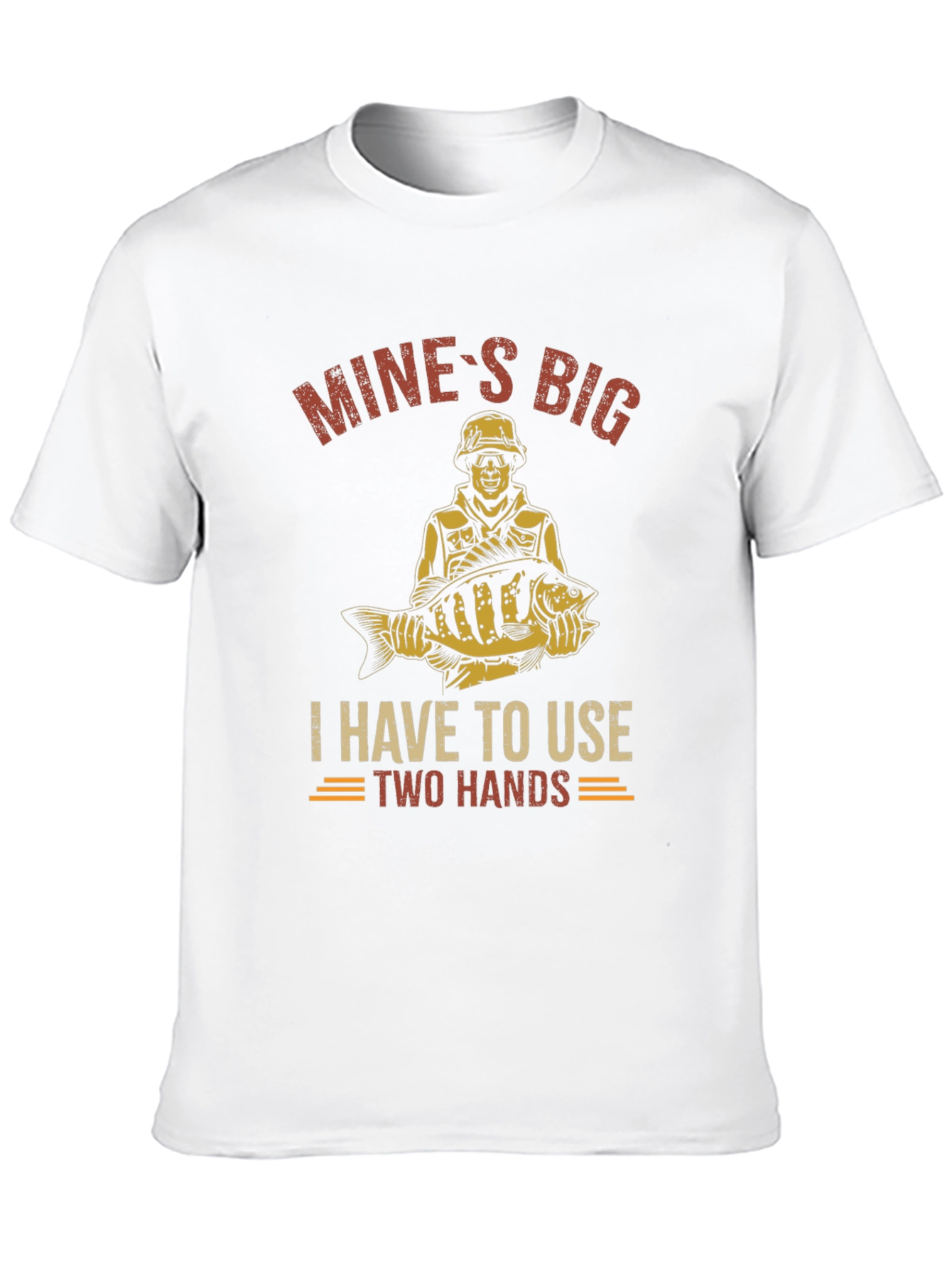 Mines Big Fishing T-Shirt - Two Hands Required!