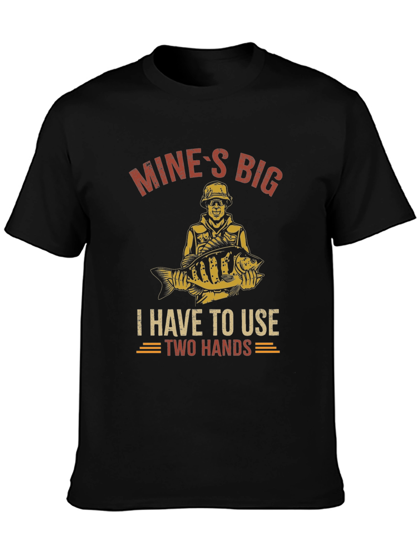 Mines Big Fishing T-Shirt - Two Hands Required!