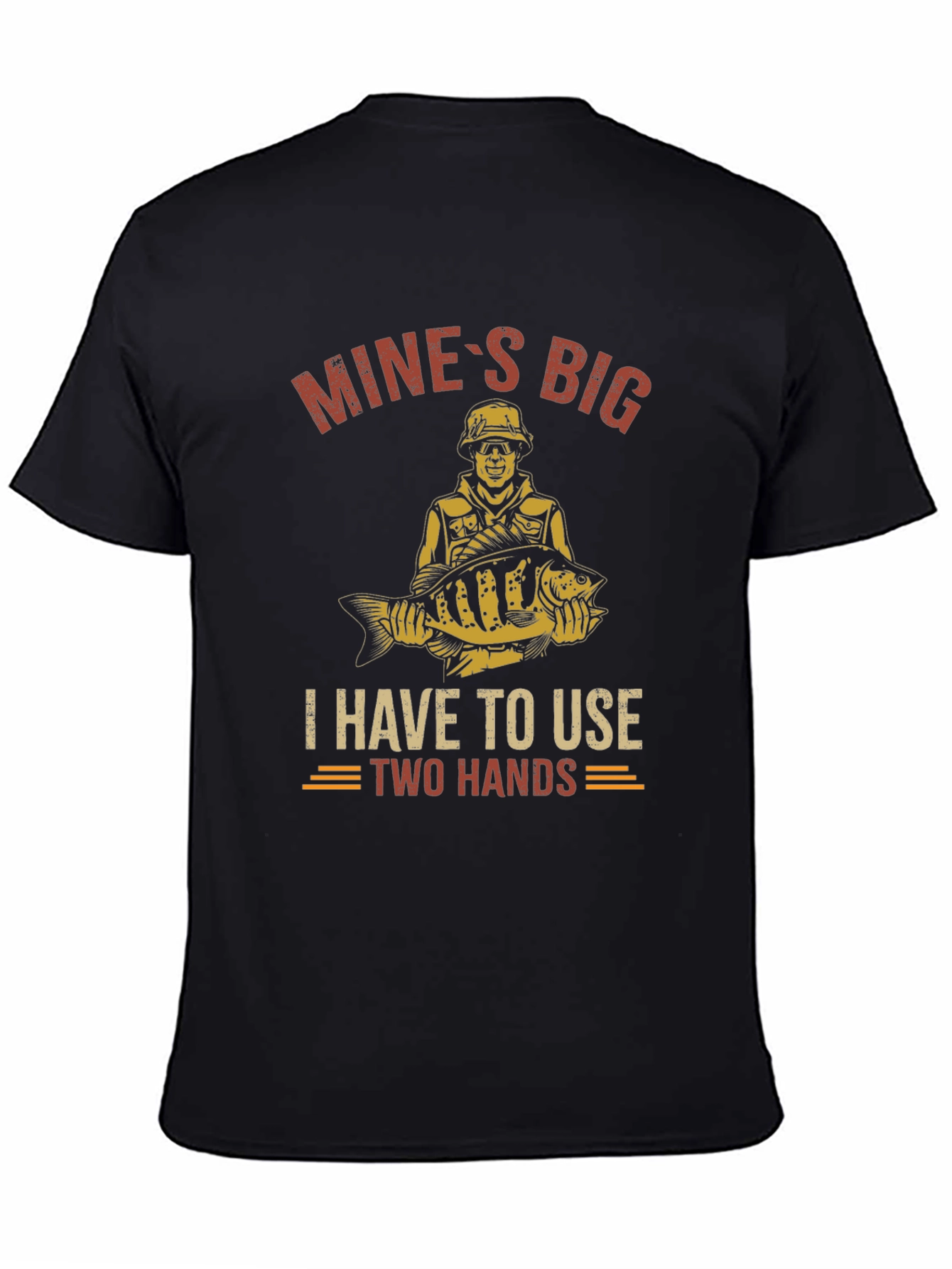 Mines Big Fishing T-Shirt - Two Hands Required!