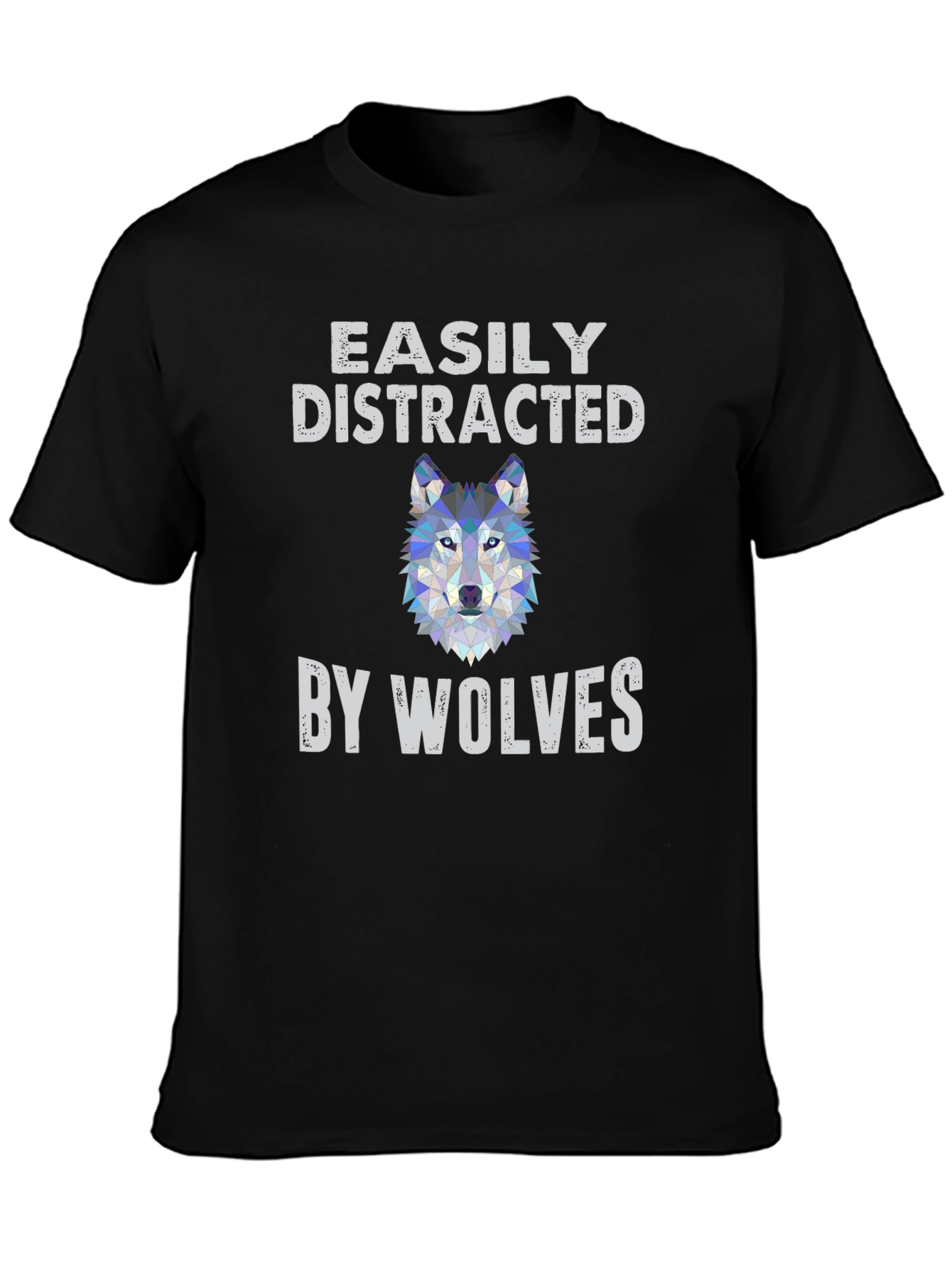 Easily Distracted by Wolves Graphic T-Shirt