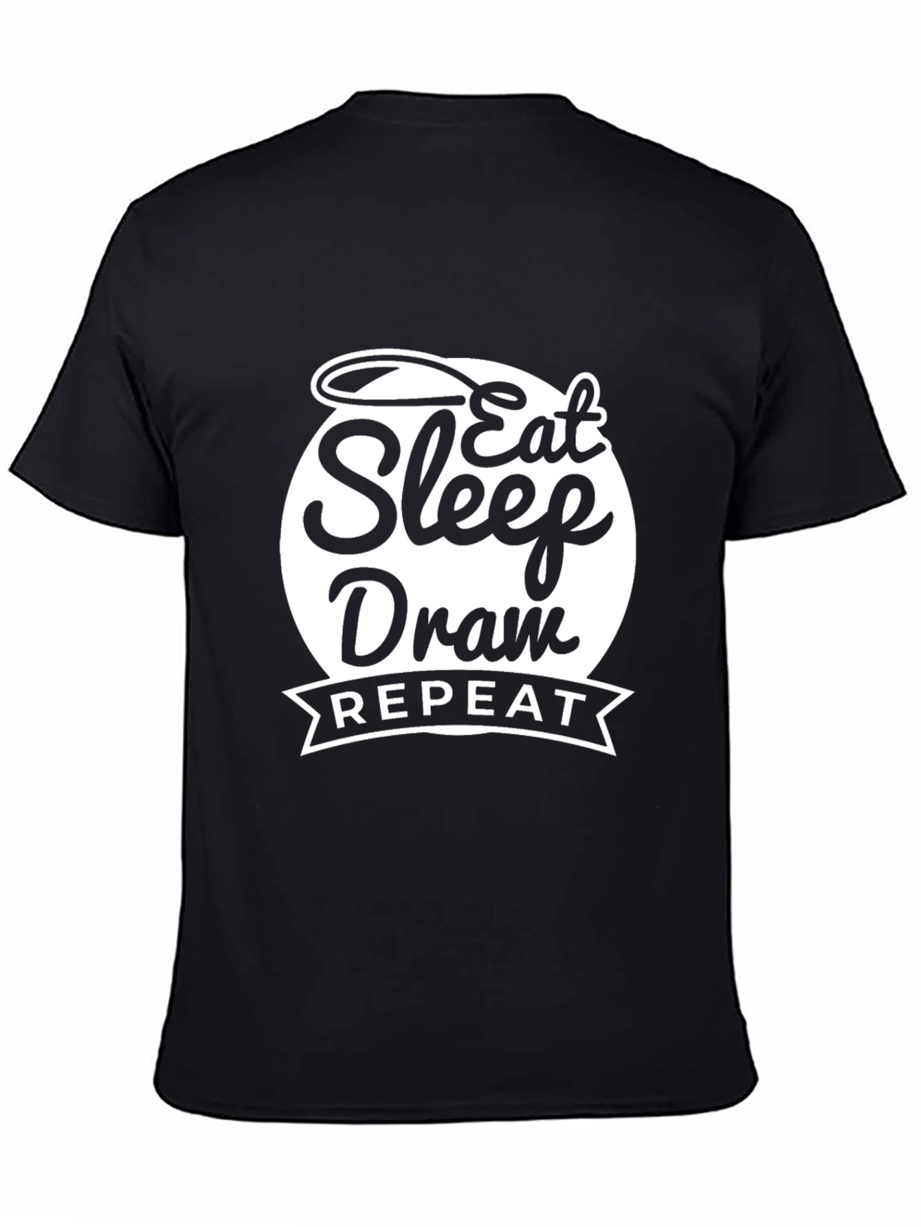 Eat Sleep Draw Repeat Graphic Tee