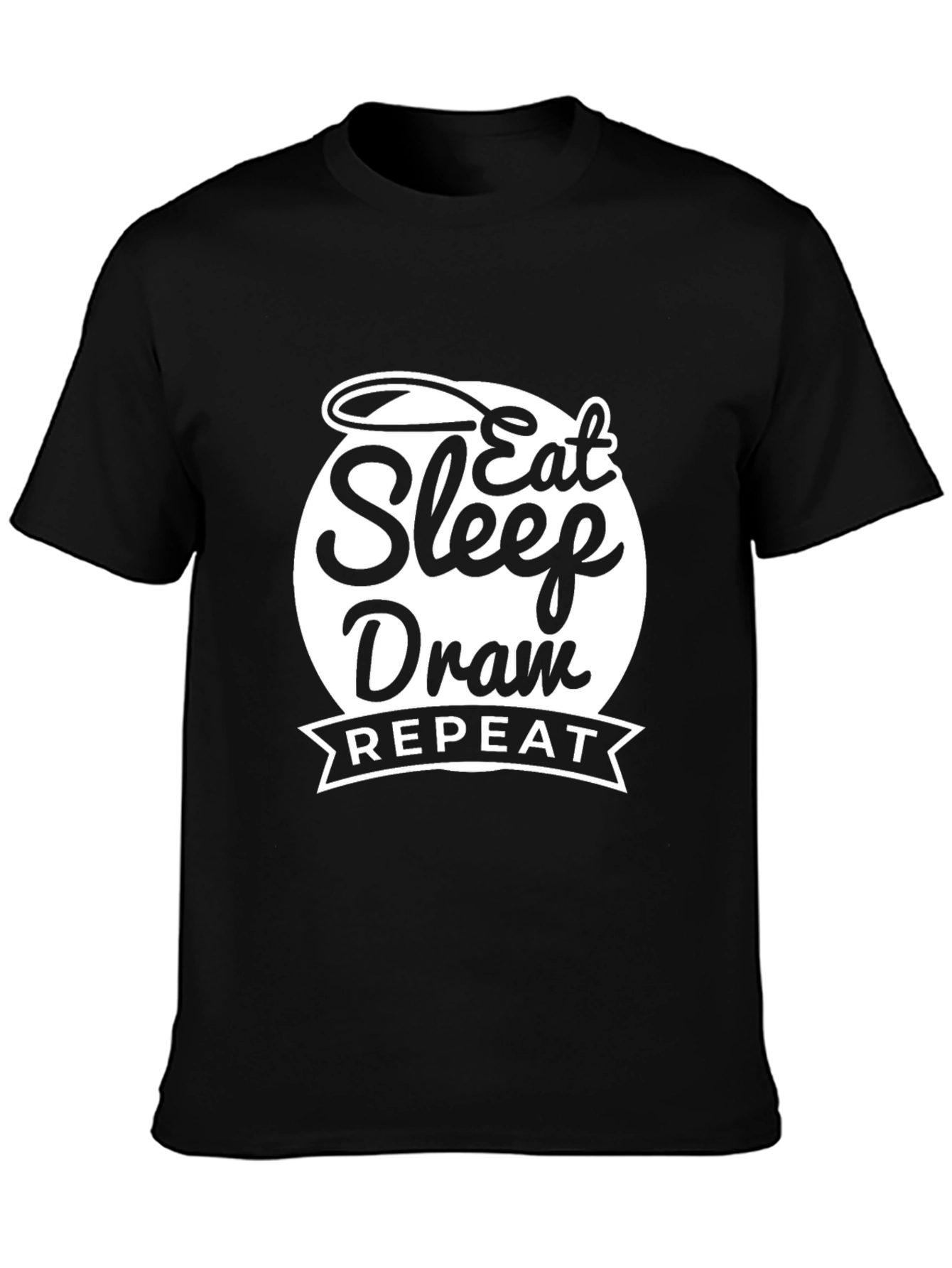 Eat Sleep Draw Repeat Graphic Tee