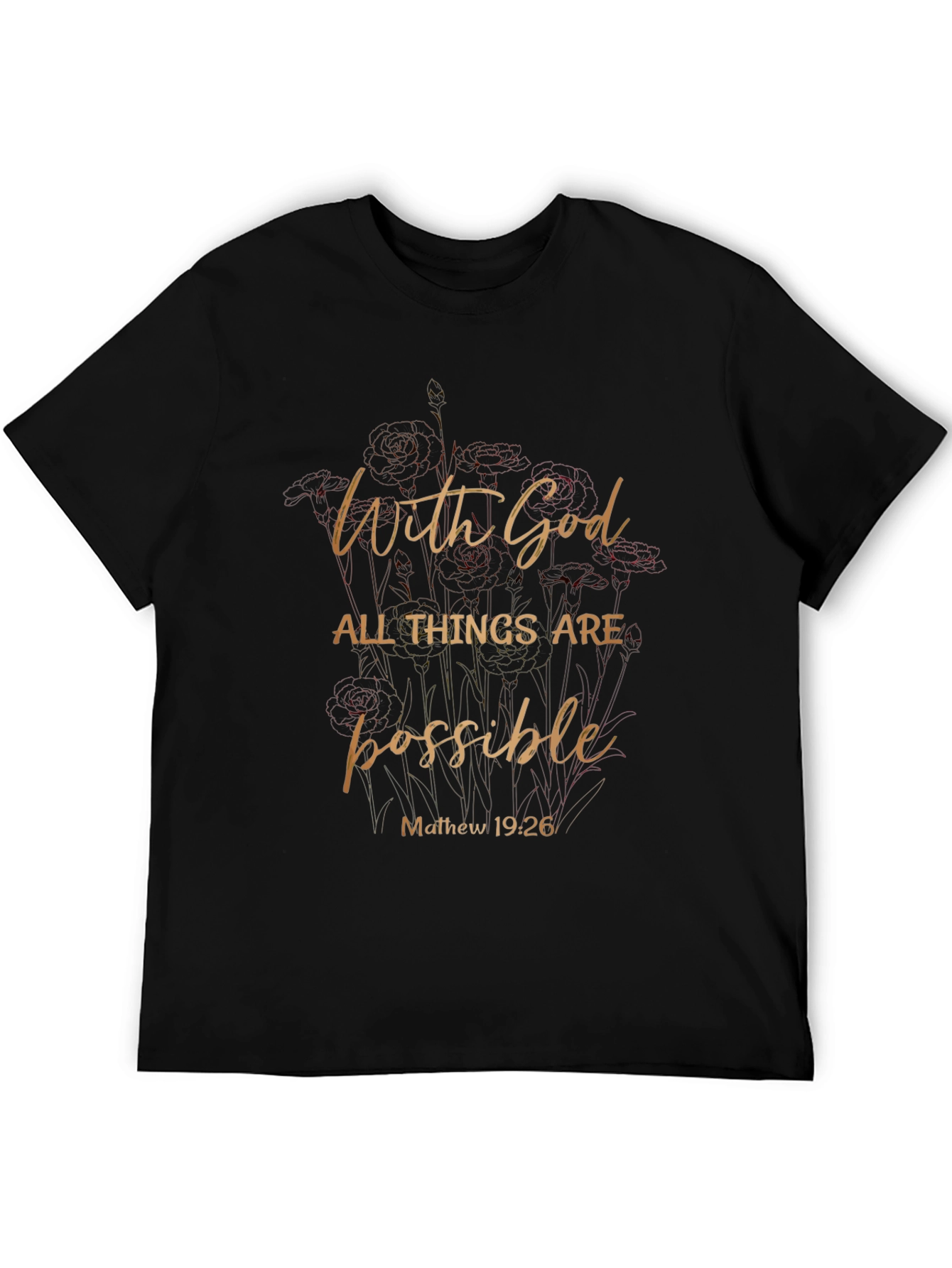 Faith-Based Tee: With God All Things Are Possible