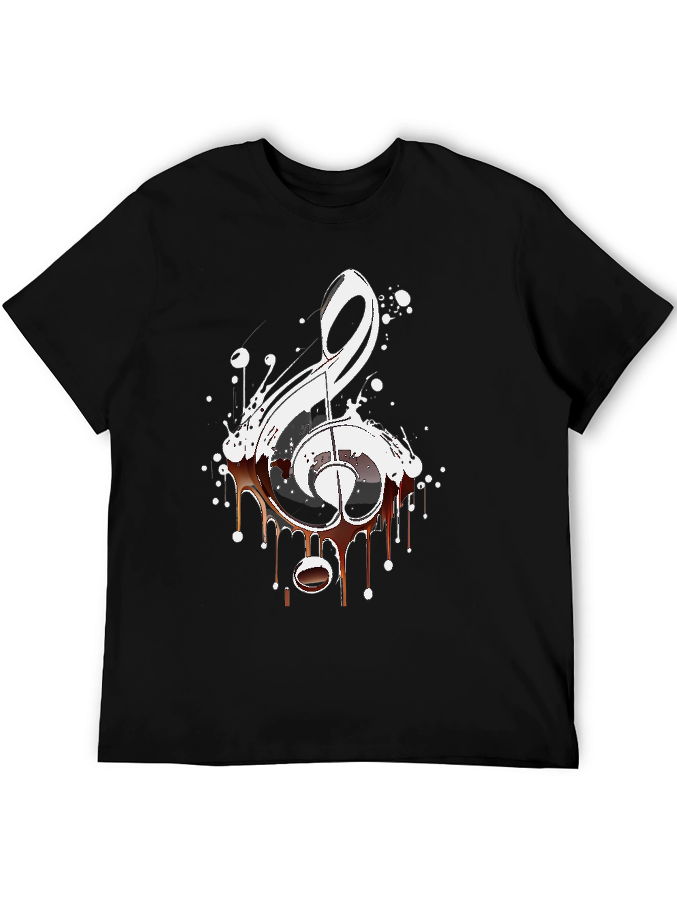 Treble Clef Coffee Drip Graphic Tee