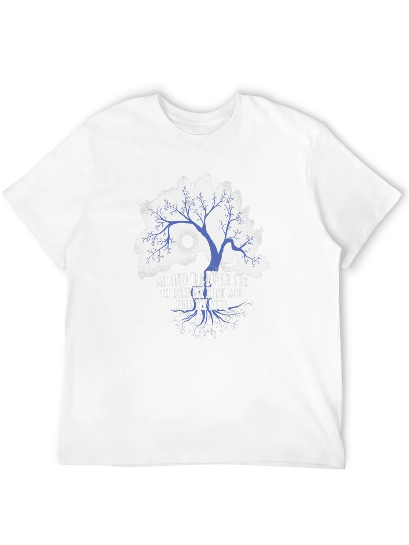 Forest Mind Soul Graphic T-Shirt - Black