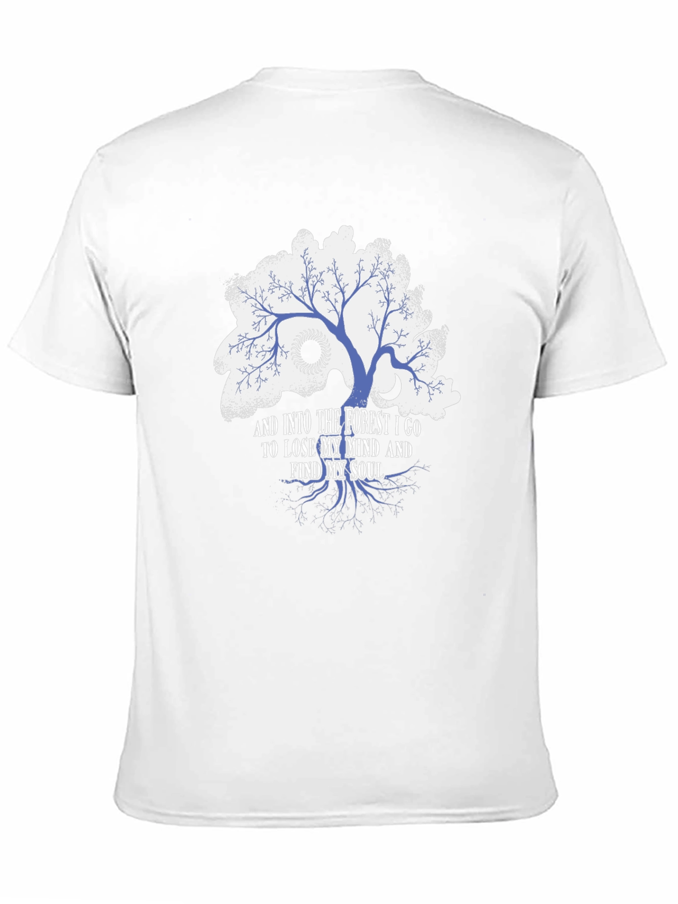Forest Mind Soul Graphic T-Shirt - Black