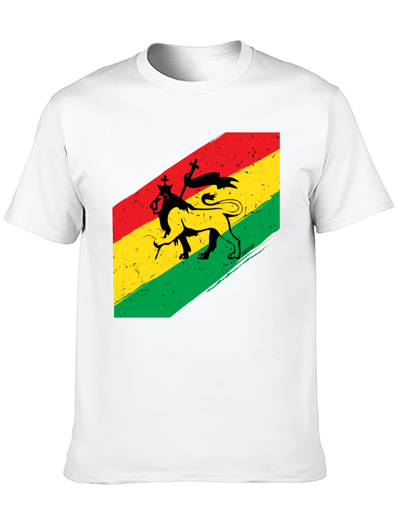 Rasta Lion Black T-Shirt