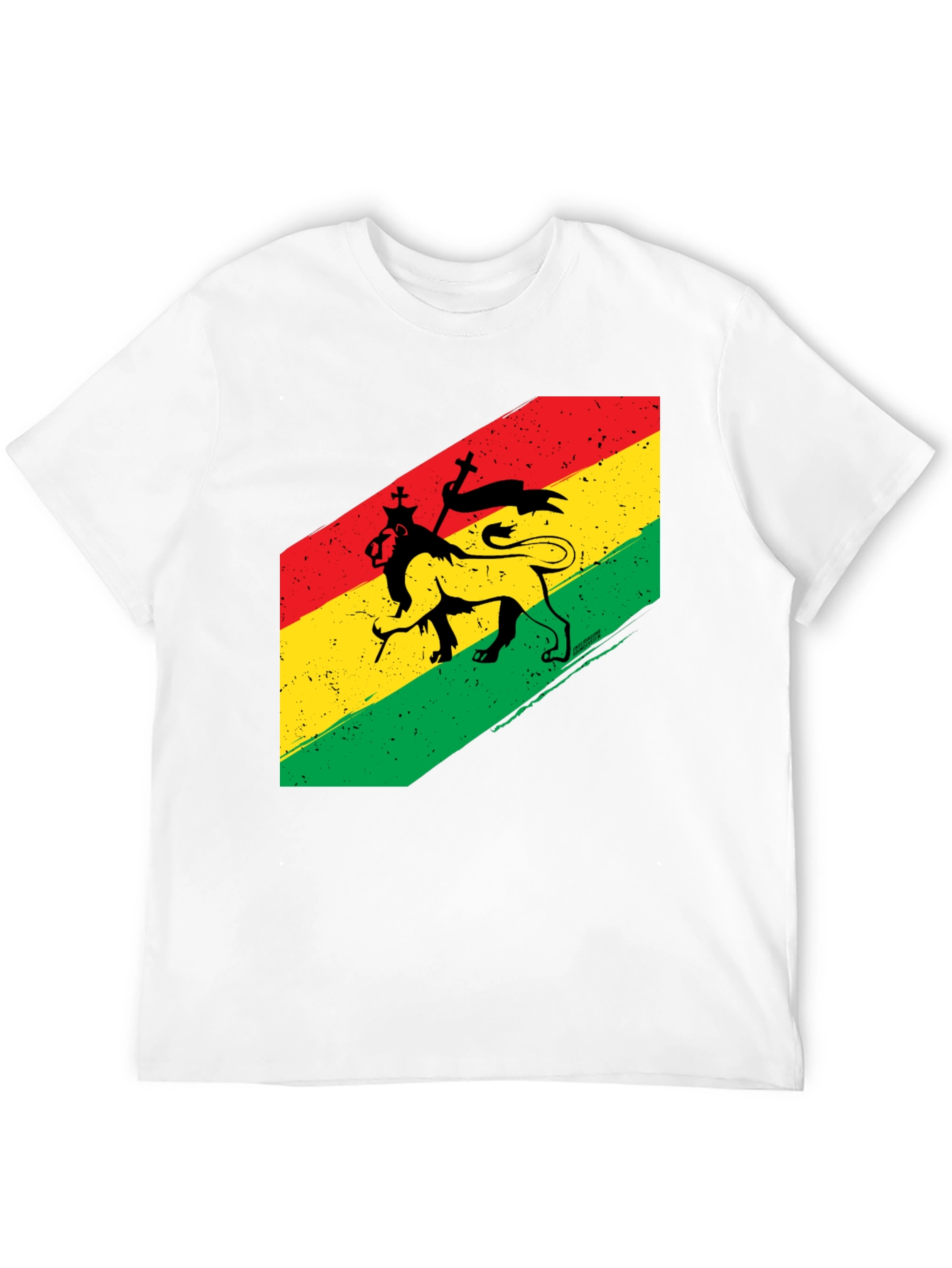Rasta Lion Black T-Shirt