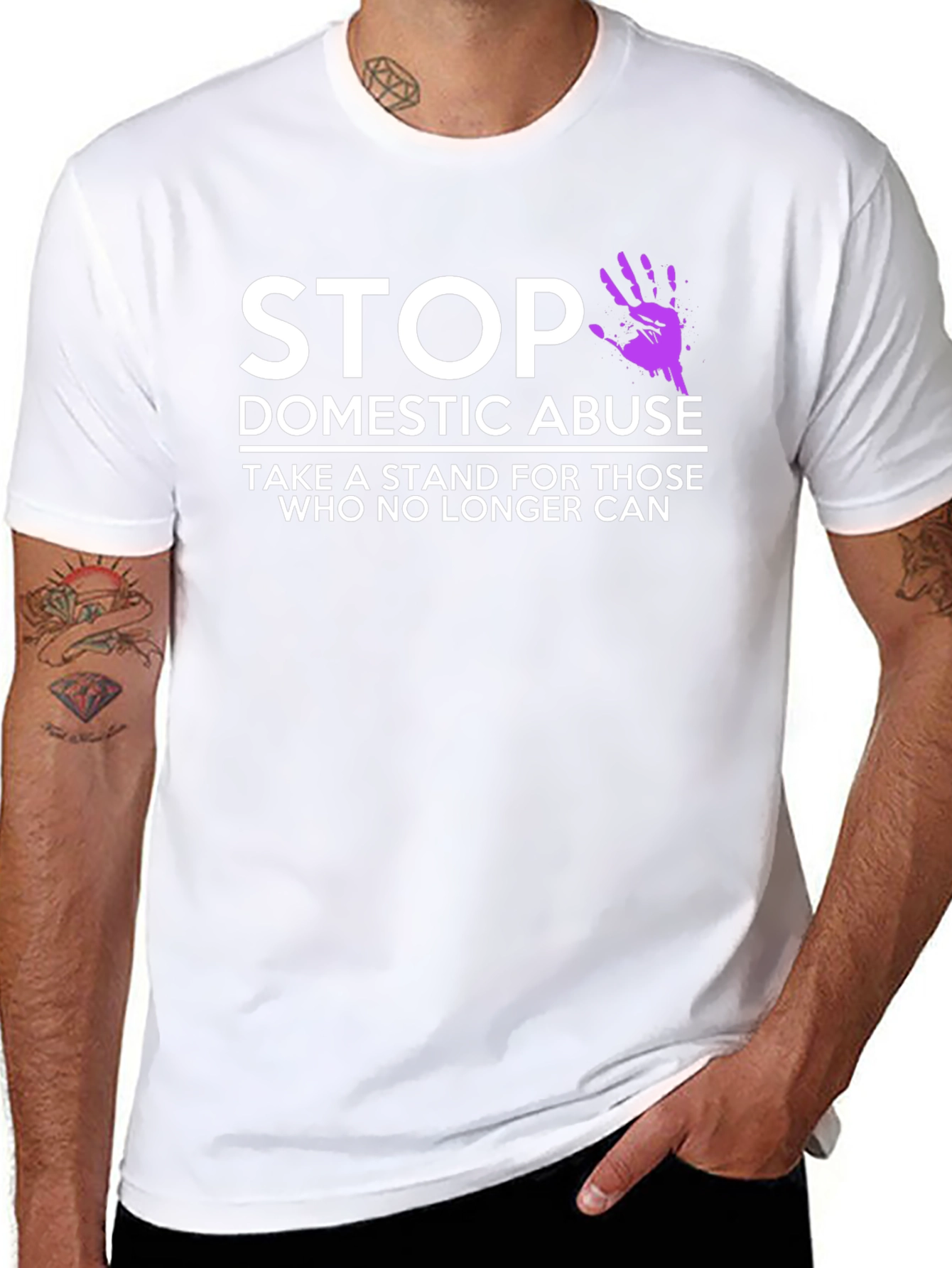Stop Domestic Abuse T-Shirt - Take A Stand