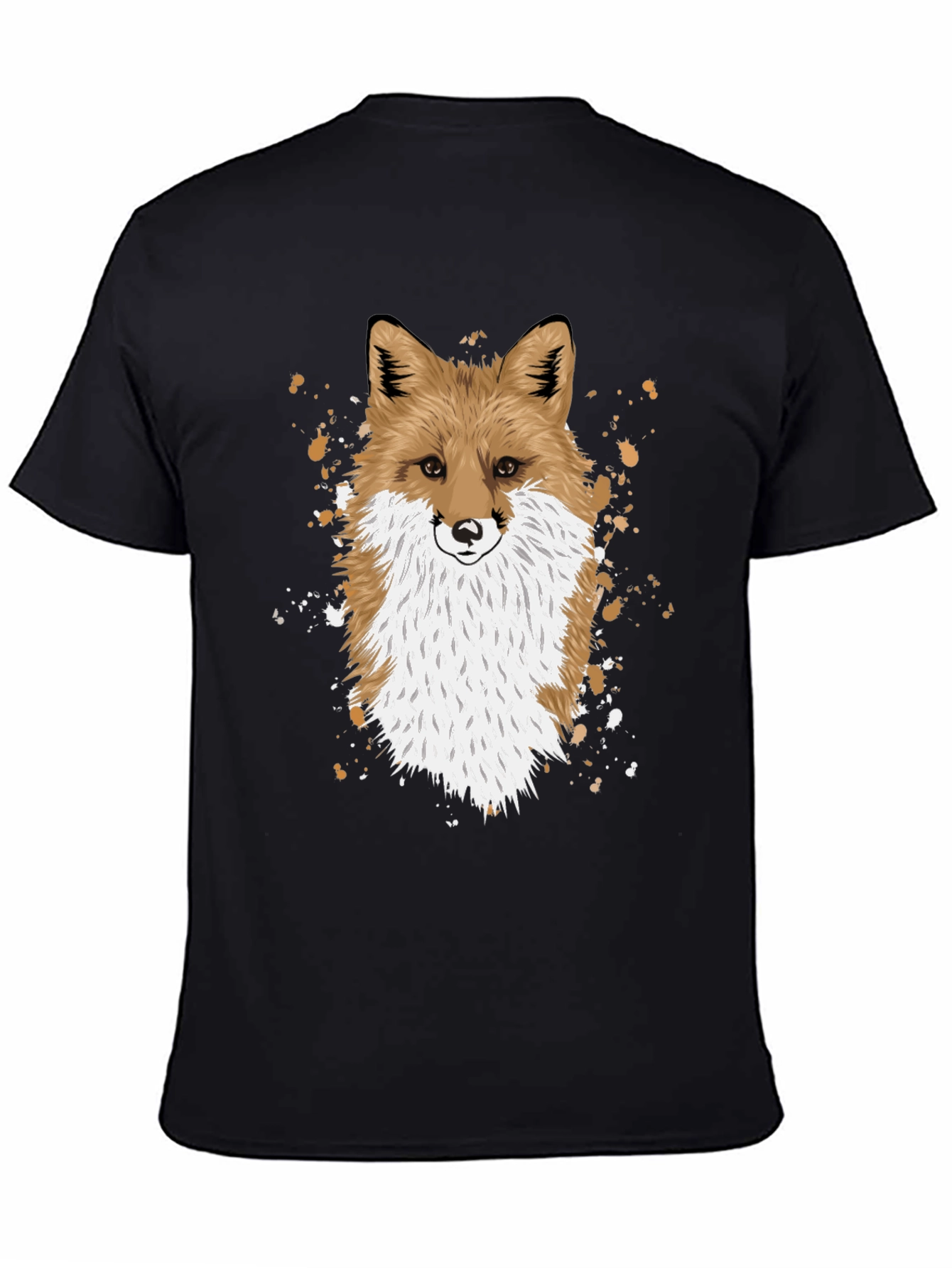 Fox Graphic Print T-Shirt - Stylish Animal Design