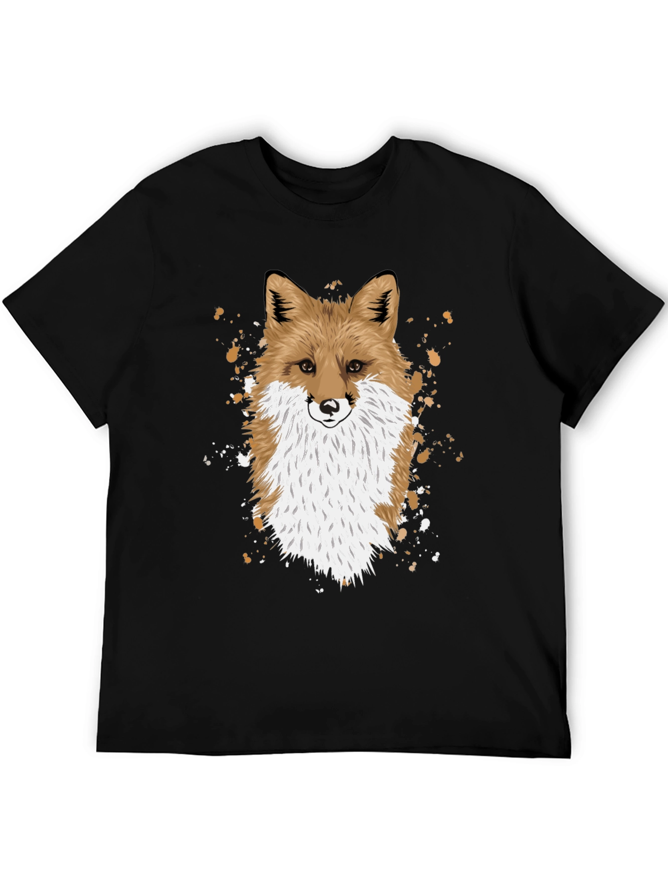 Fox Graphic Print T-Shirt - Stylish Animal Design