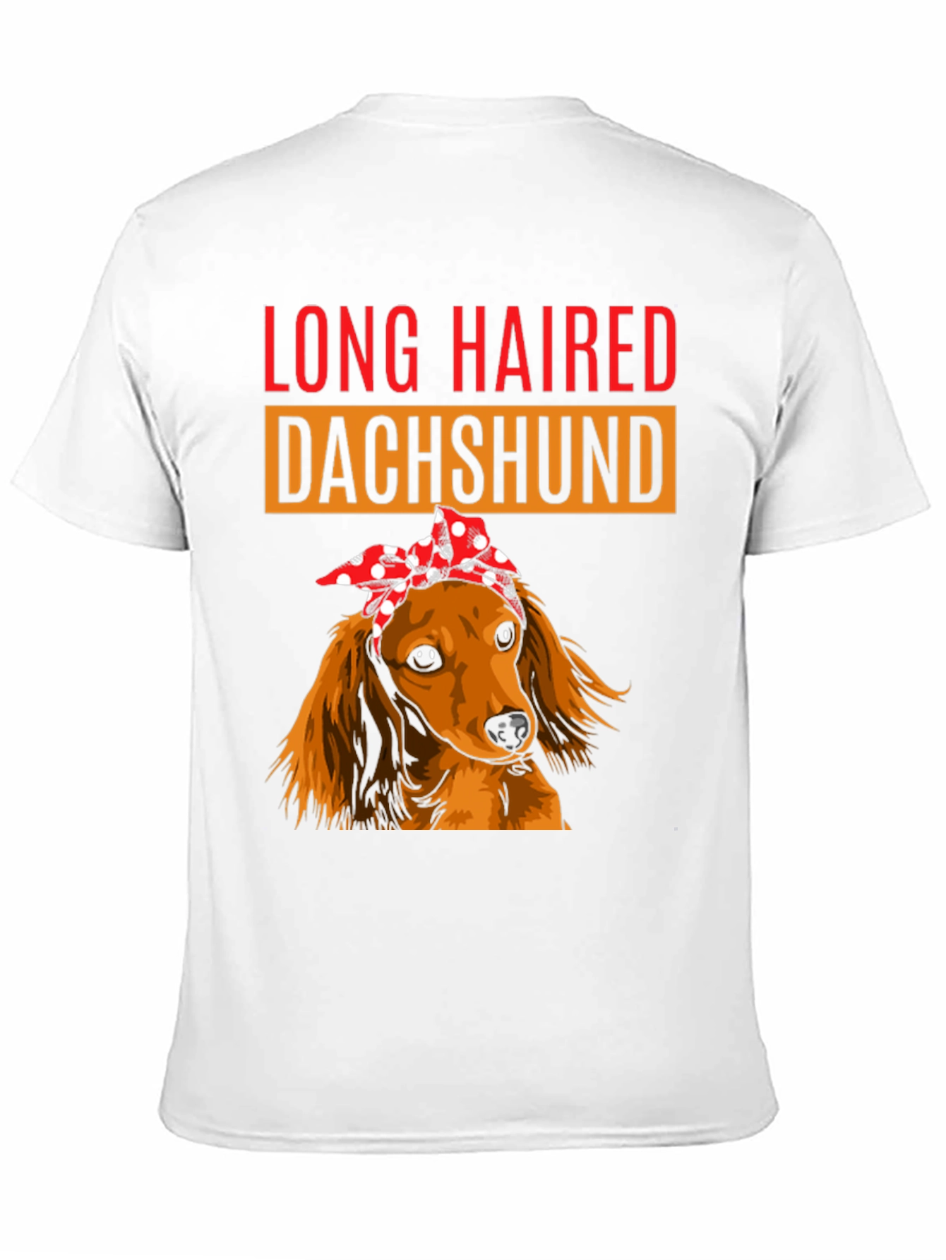 Long Haired Dachshund Bandana T-Shirt