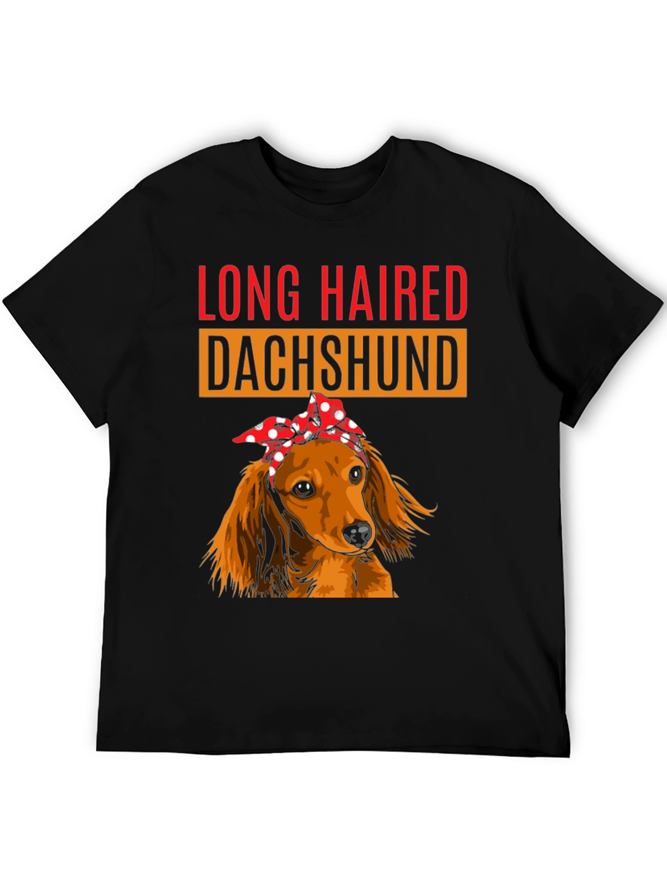 Long Haired Dachshund Bandana T-Shirt