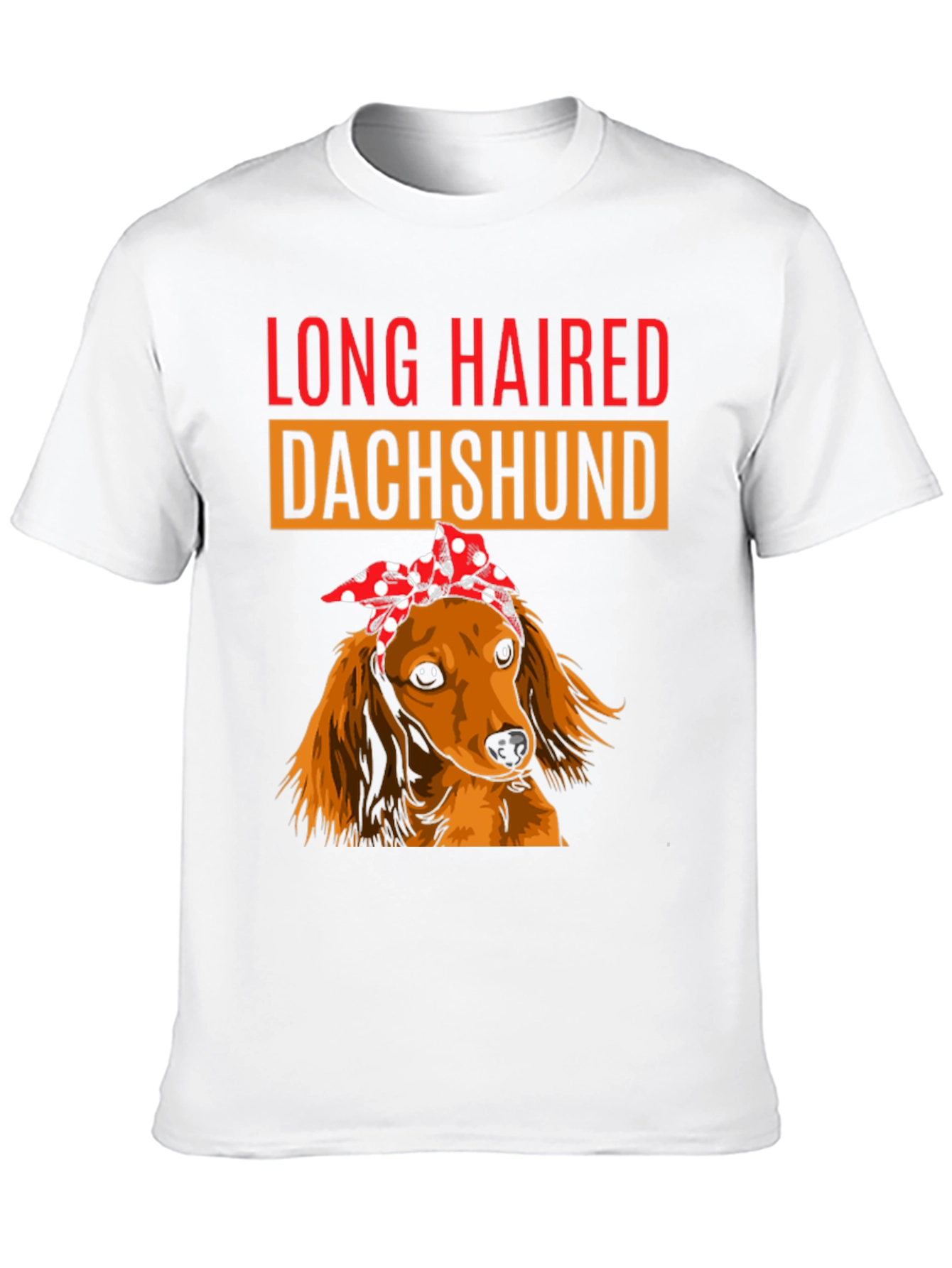 Long Haired Dachshund Bandana T-Shirt