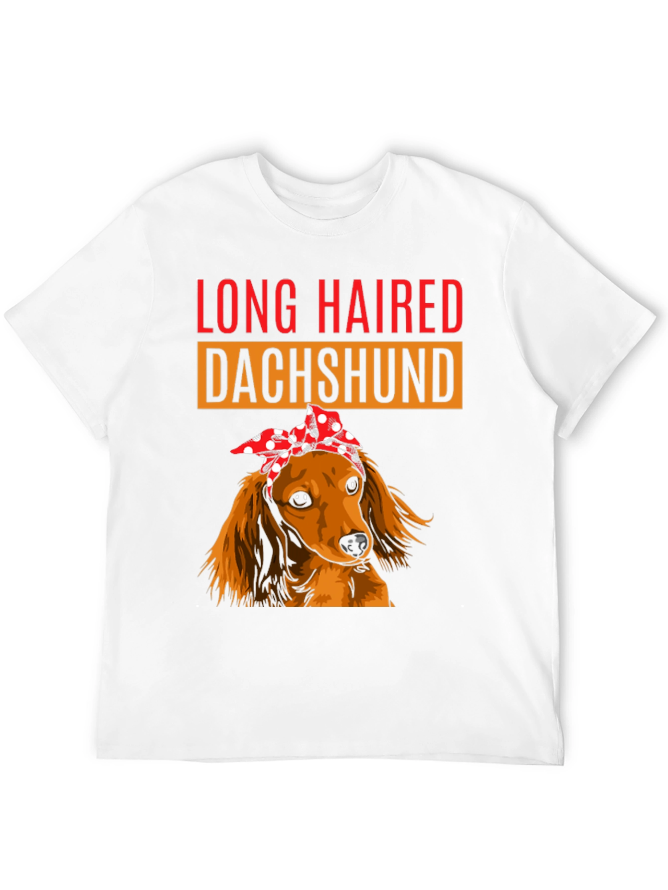 Long Haired Dachshund Bandana T-Shirt