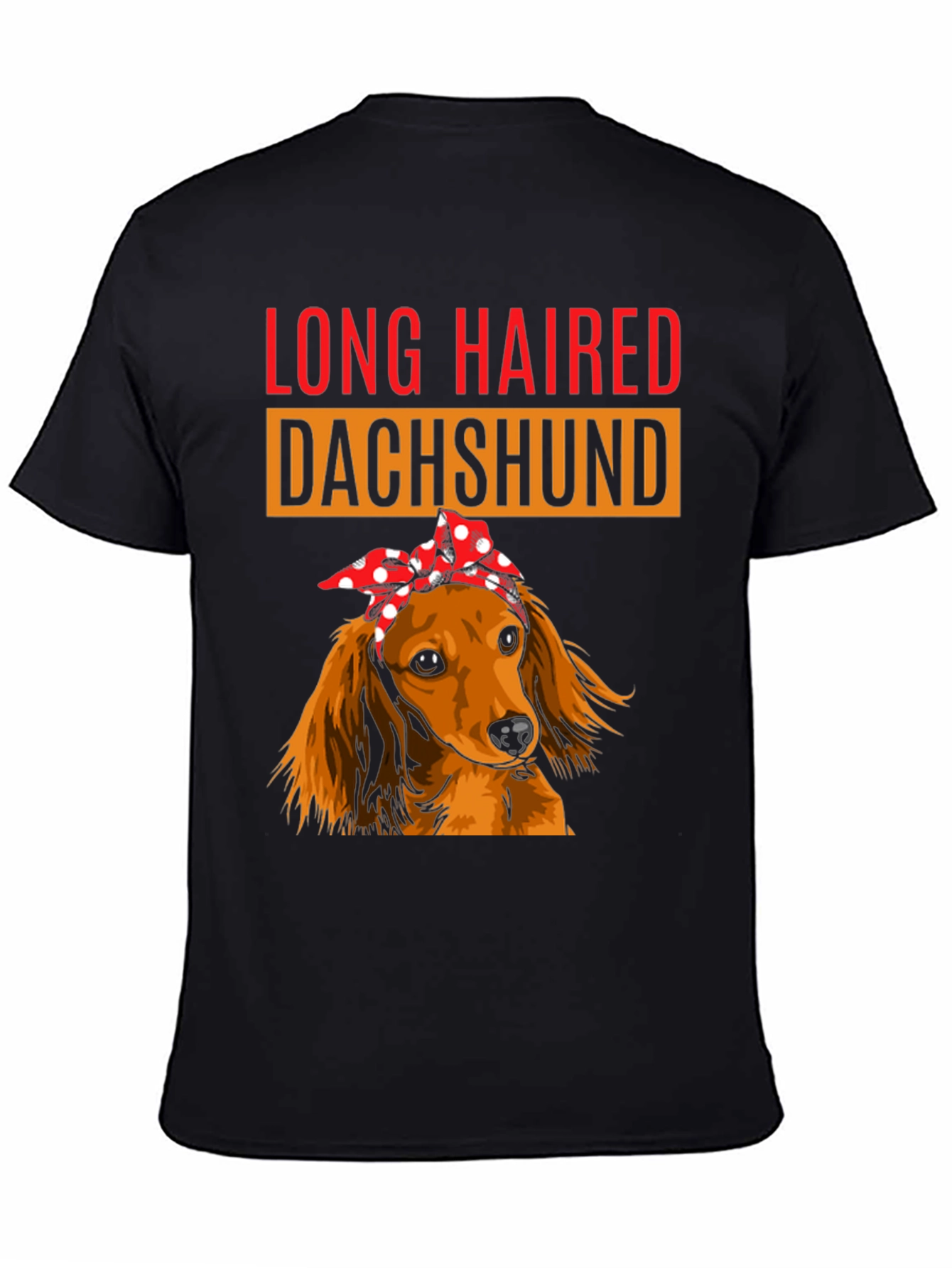 Long Haired Dachshund Bandana T-Shirt