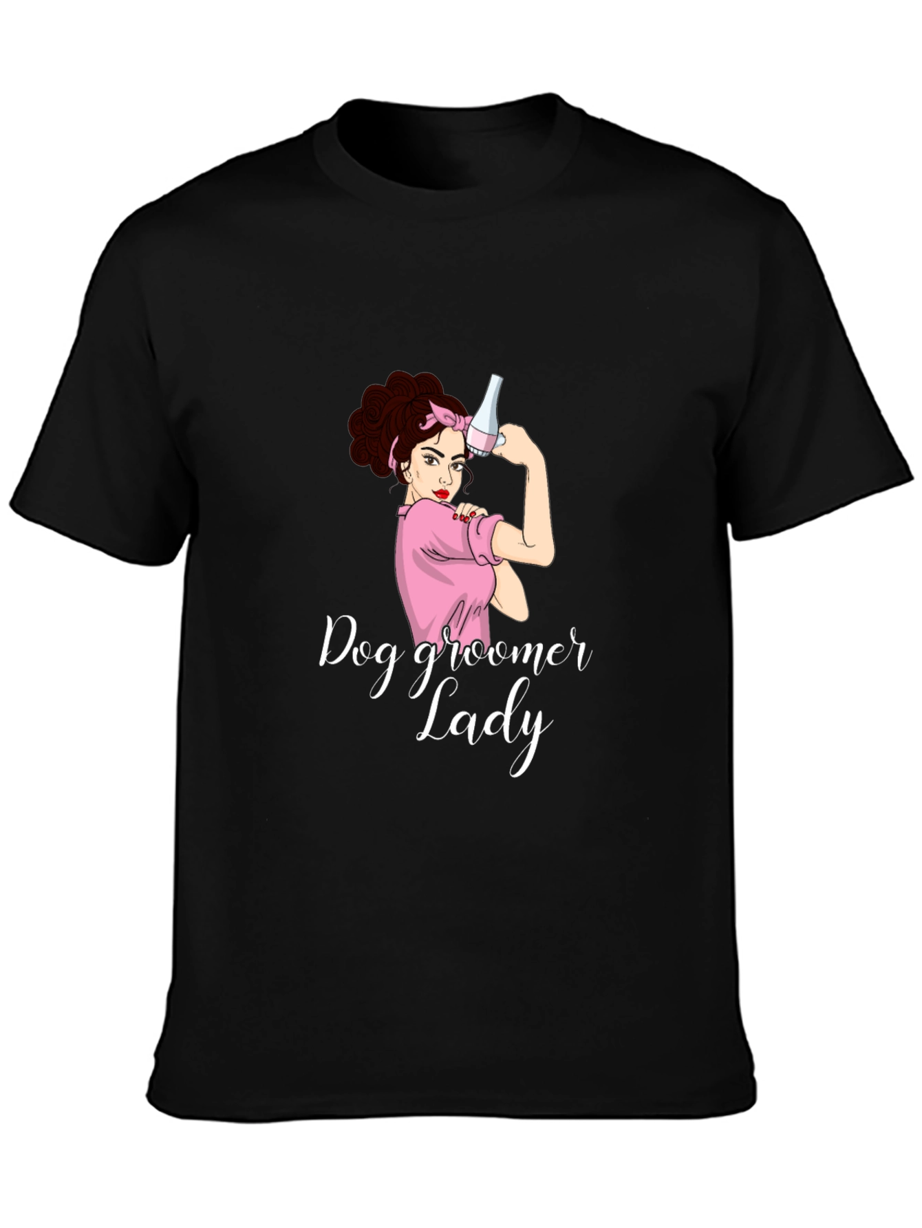 Dog Groomer Lady T-Shirt - Funny Pet Salon Apparel