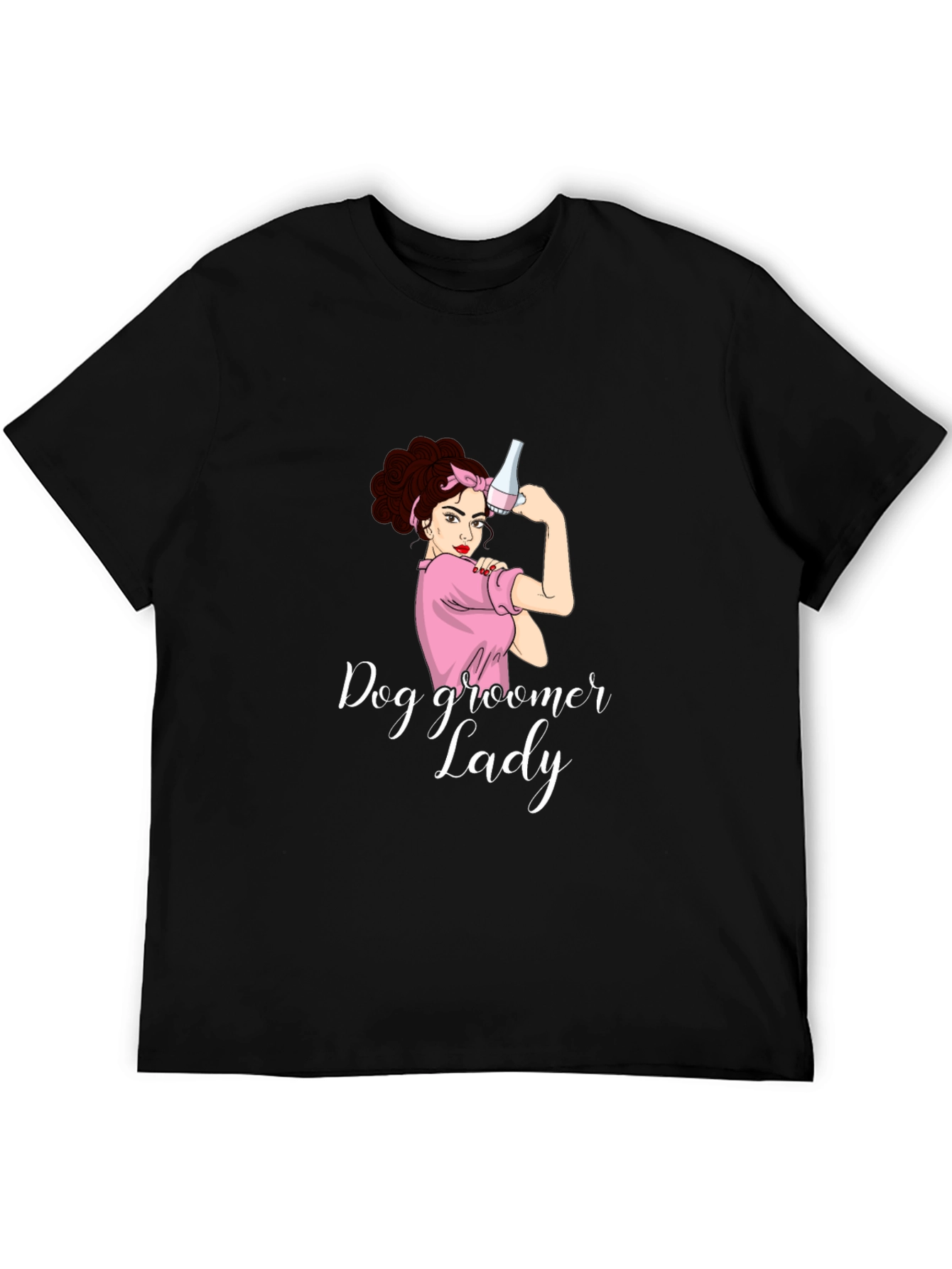 Dog Groomer Lady T-Shirt - Funny Pet Salon Apparel