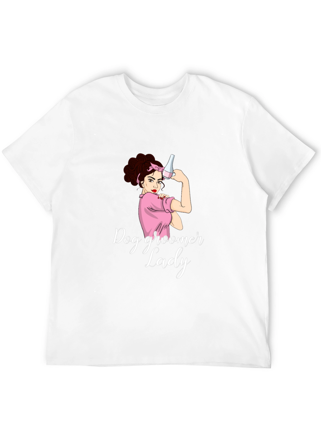 Dog Groomer Lady T-Shirt - Funny Pet Salon Apparel