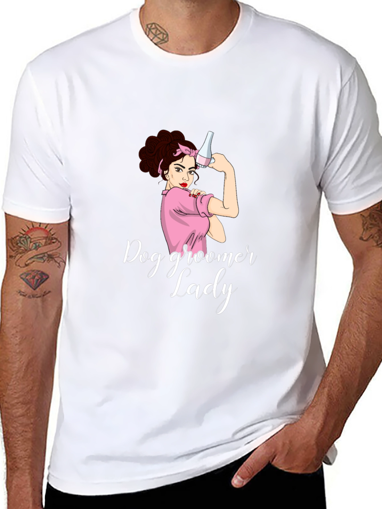 Dog Groomer Lady T-Shirt - Funny Pet Salon Apparel