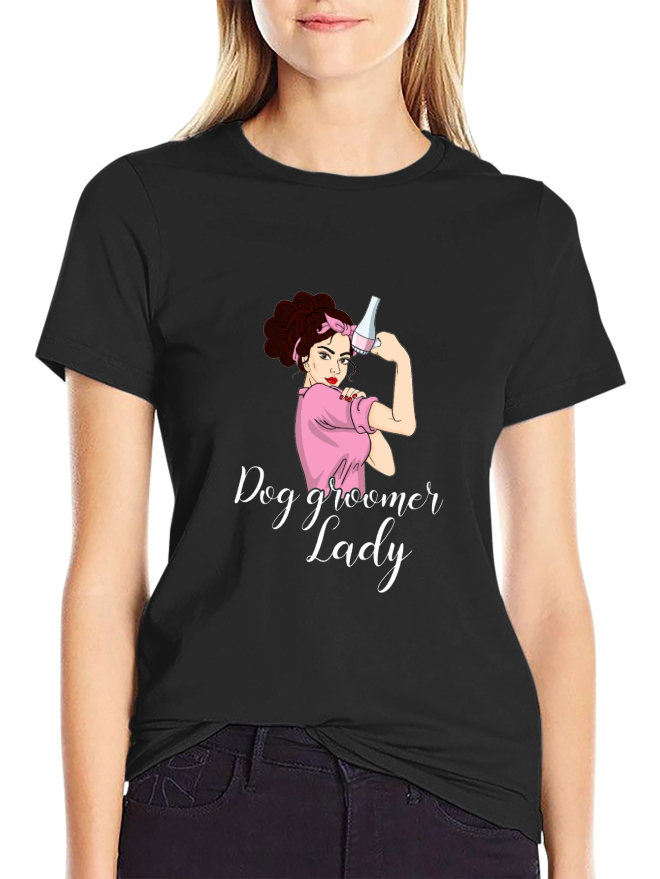 Dog Groomer Lady T-Shirt - Funny Pet Salon Apparel