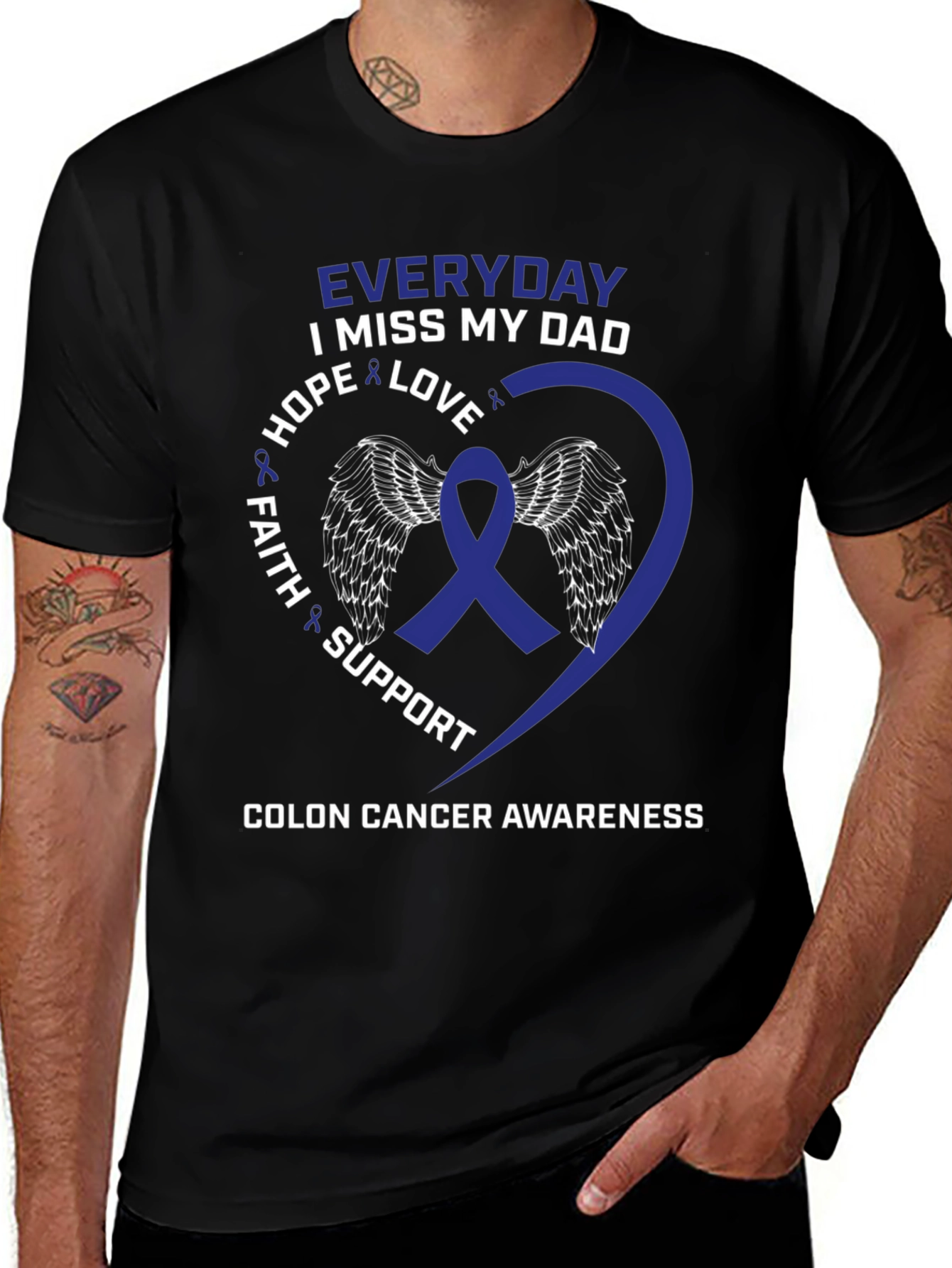 Colon Cancer Awareness T-Shirt - Miss My Dad